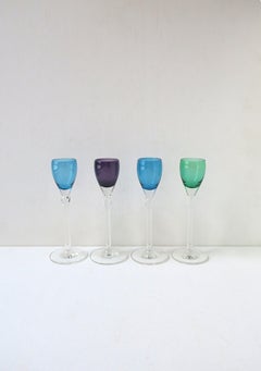 Crystal Aperitif Cordial Glasses