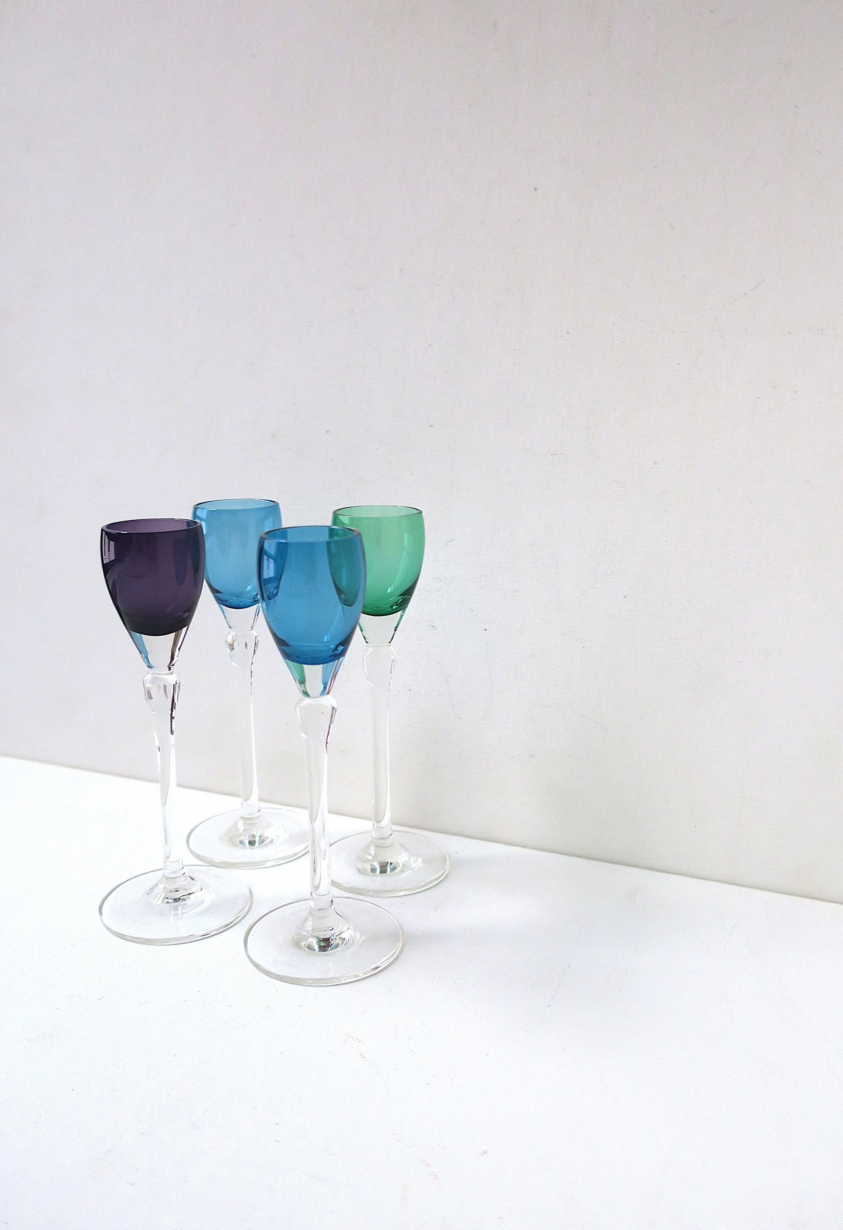 Crystal Aperitif Cordial Glasses For Sale 2