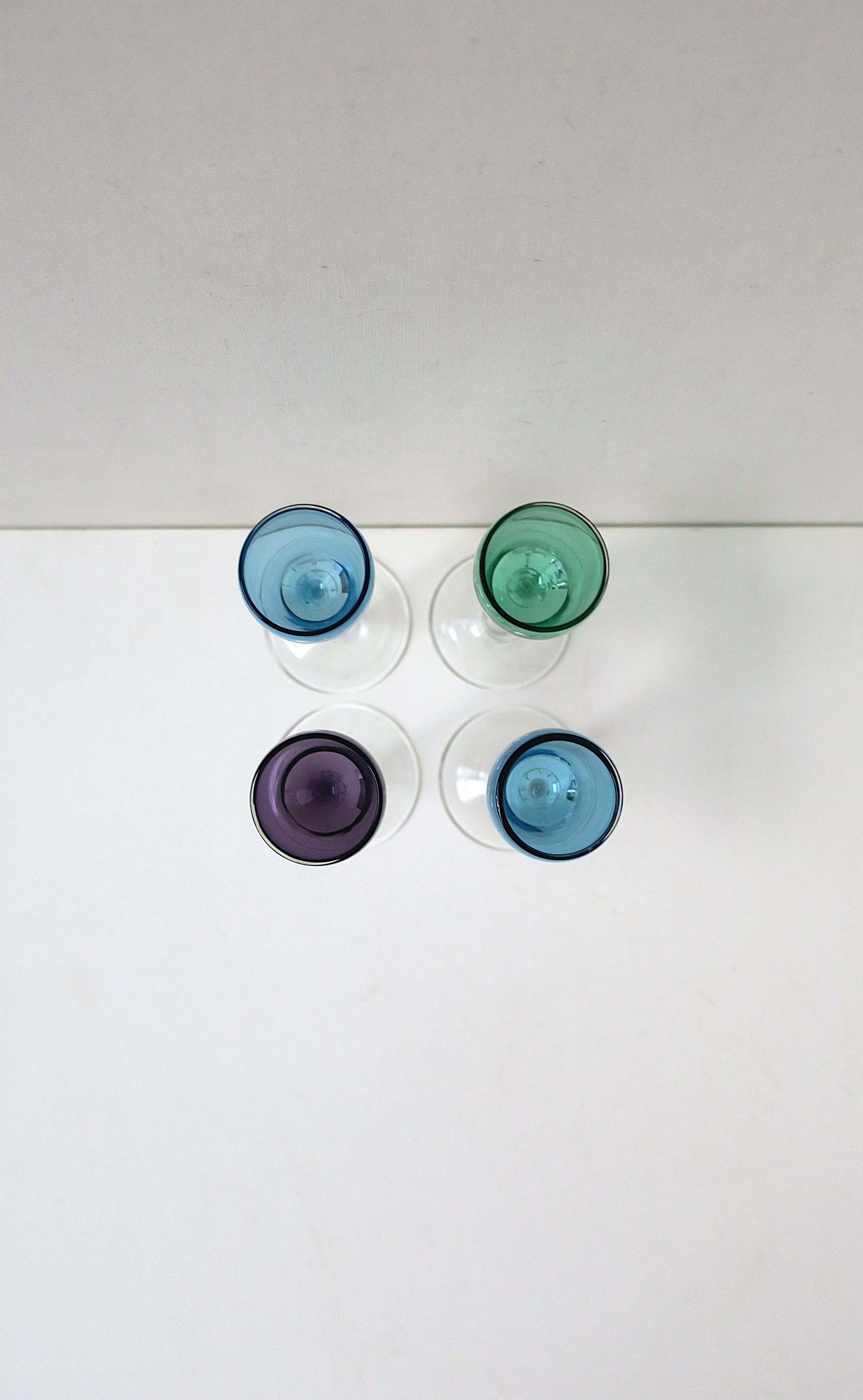 Crystal Aperitif Cordial Glasses For Sale 5