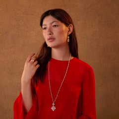 Emma Chapman Crystal Aquamarine Gold Plate Cross Pendant