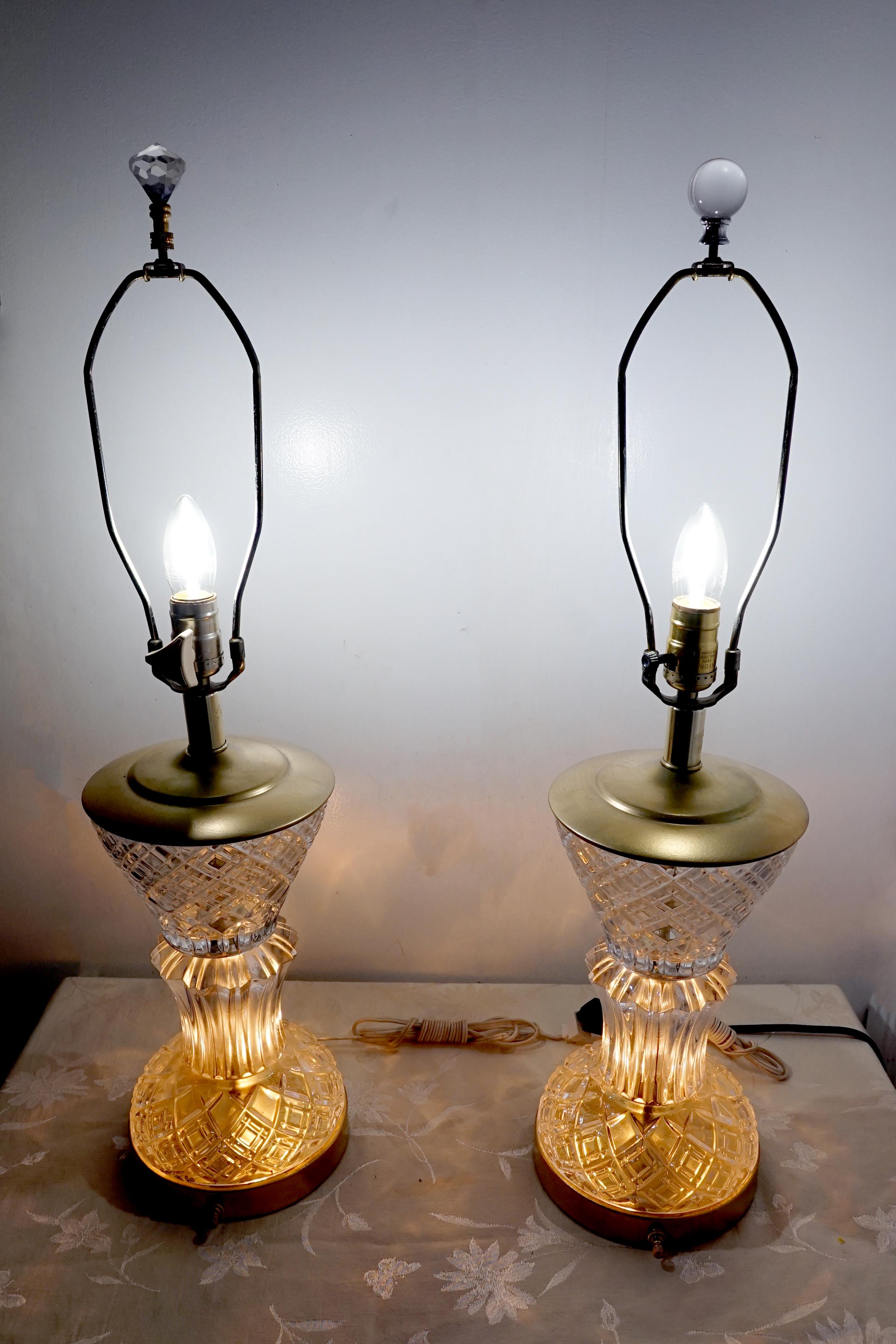 crystal lamp vintage