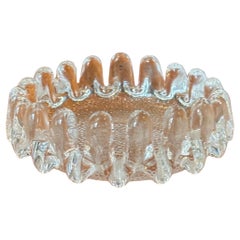 Crystal Art Glass "Sunflower" Bowl / Ashtray by Goran Warff for Kosta Boda
