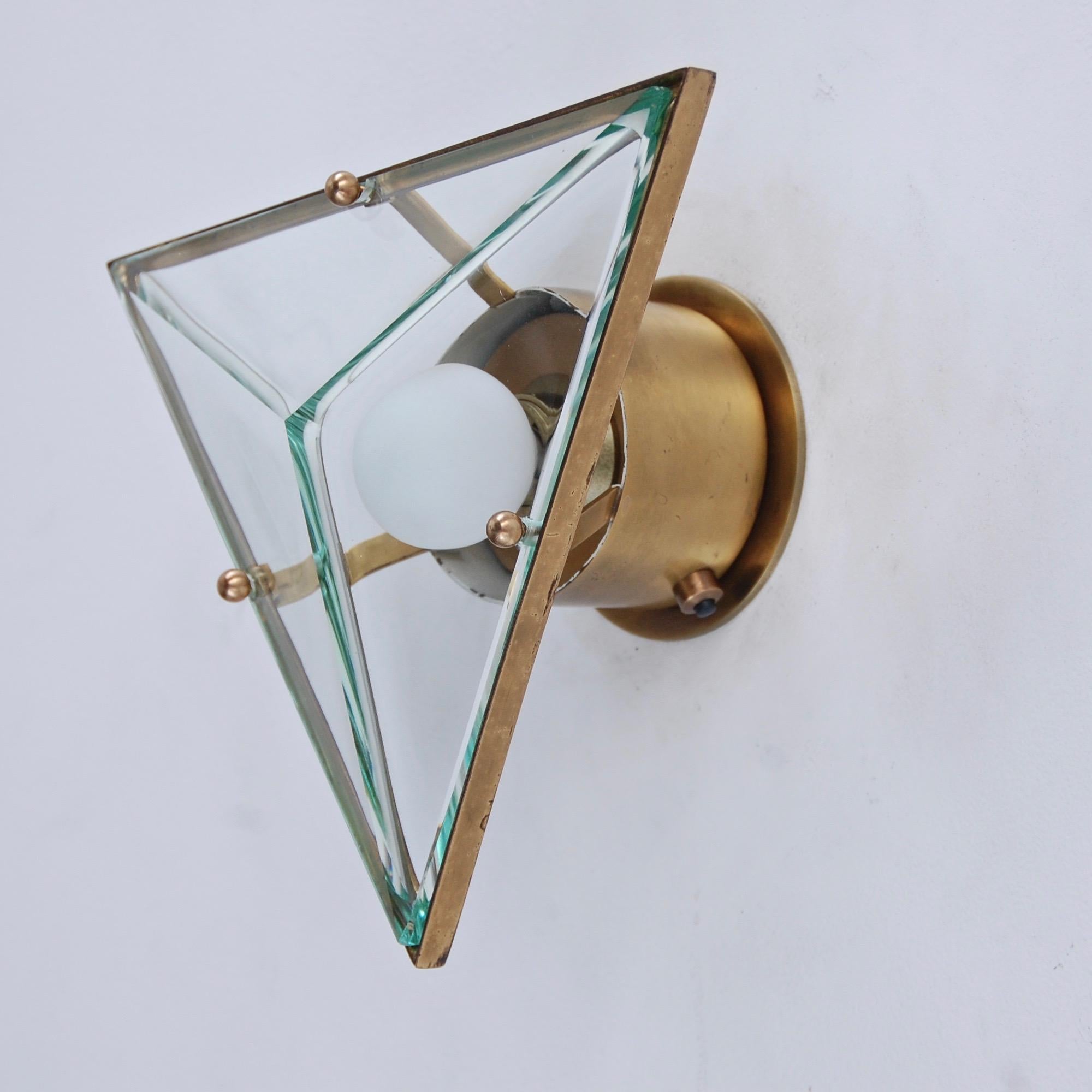 Crystal Arte Triangular Sconces 1