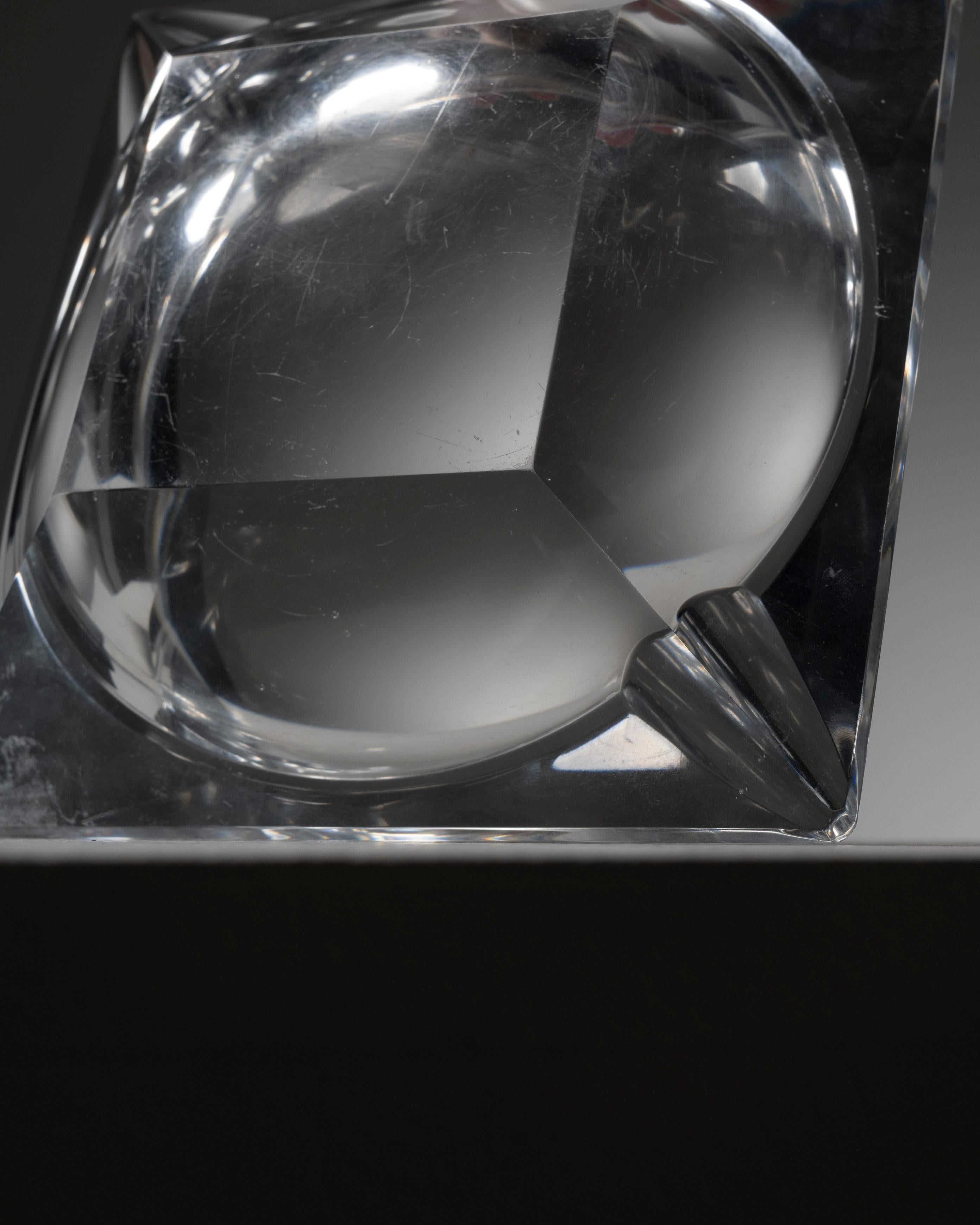 Crystal ashtray, 1970s For Sale 3