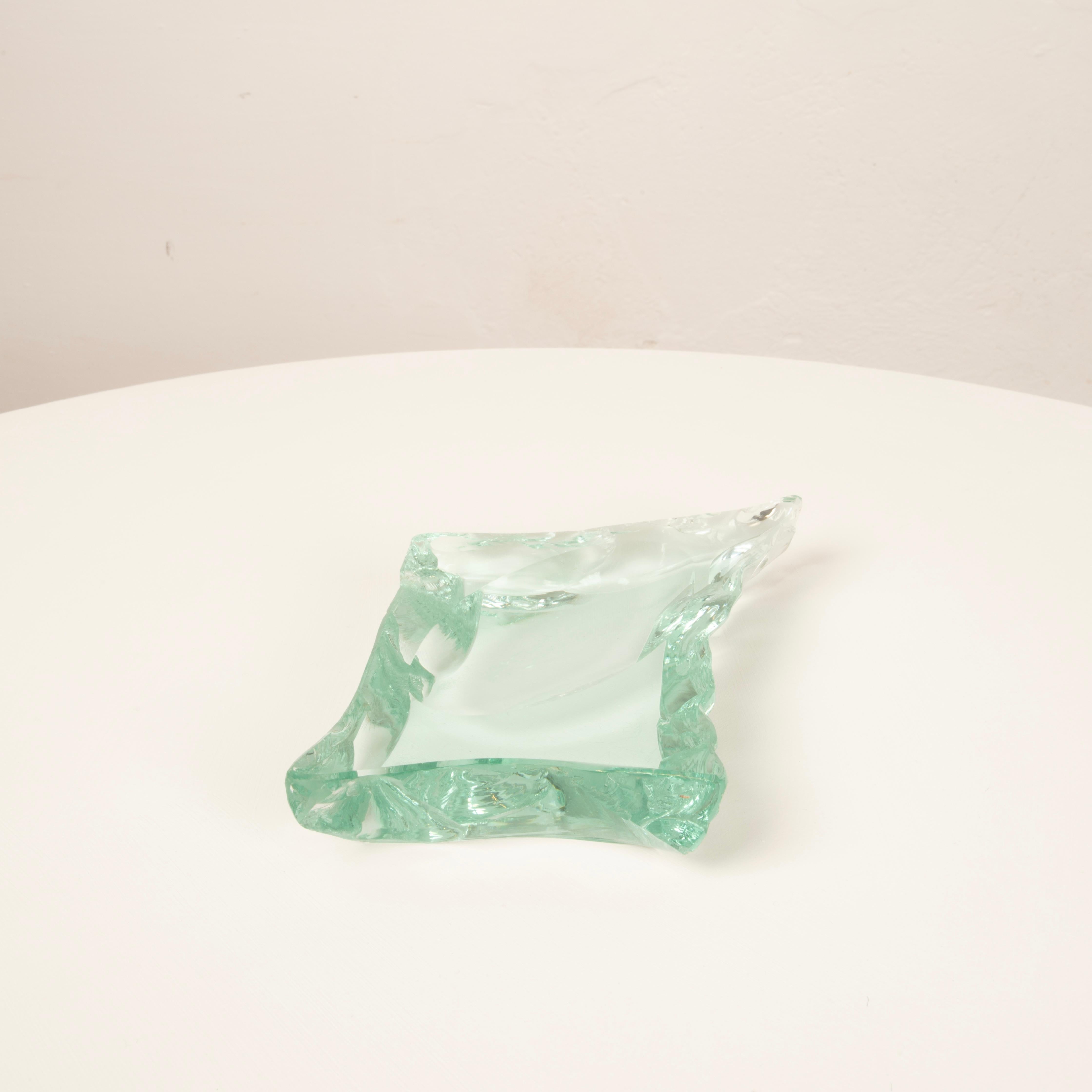 Aschenbecher aus Kristall, Fontana Arte, Italien, 1950er Jahre (Moderne der Mitte des Jahrhunderts) im Angebot