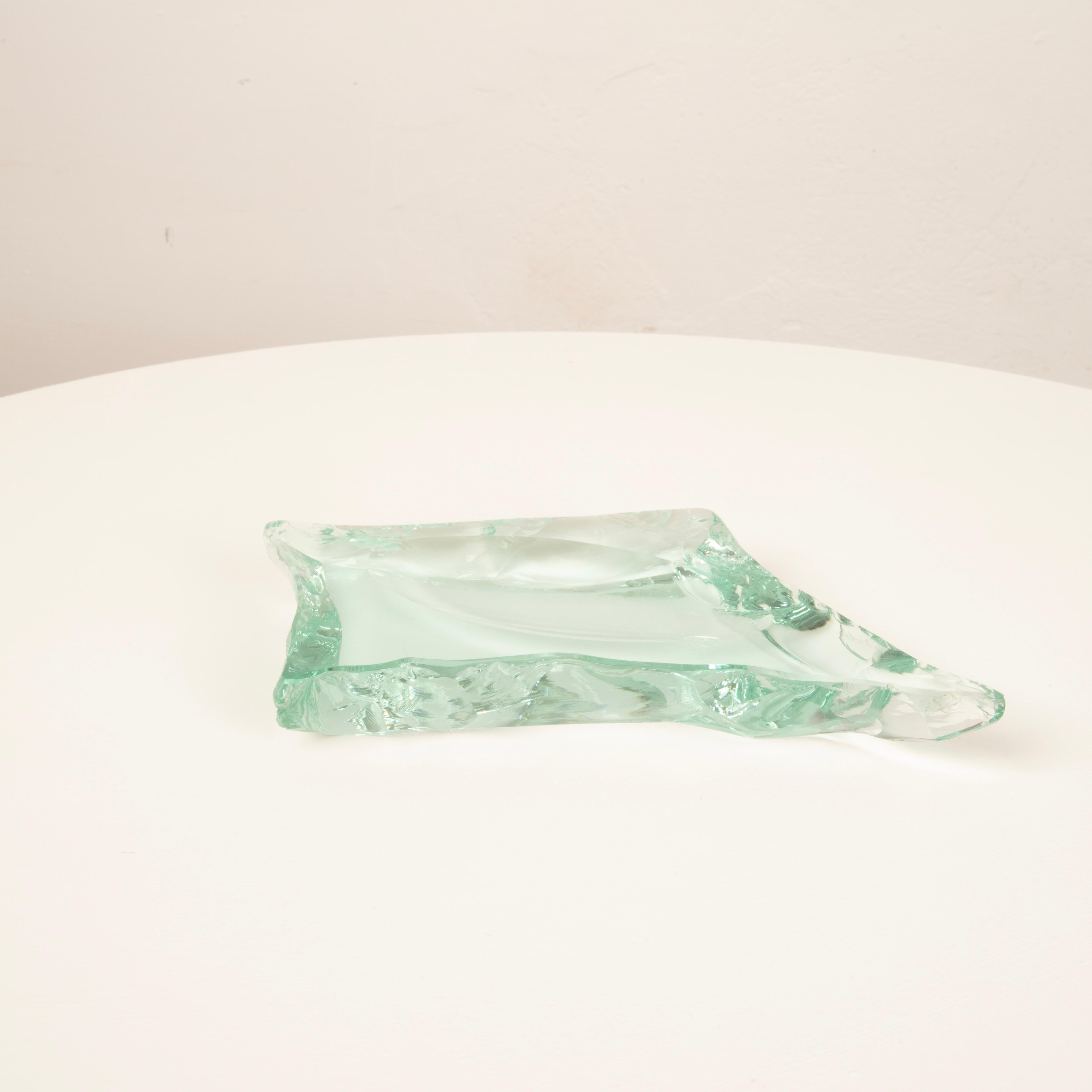 Aschenbecher aus Kristall, Fontana Arte, Italien, 1950er Jahre im Zustand „Gut“ im Angebot in Conversano, IT