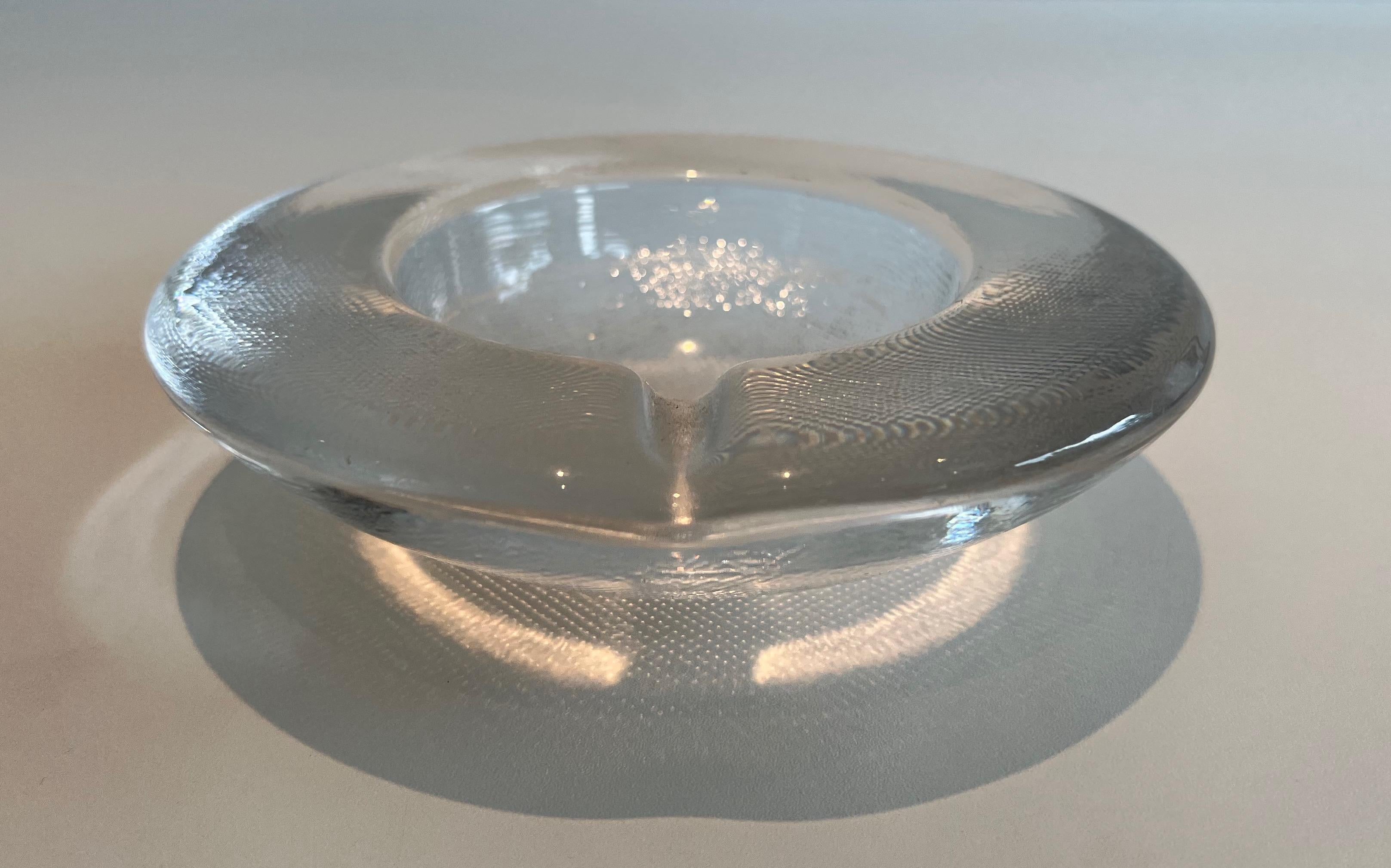Mid-Century Modern Crystal Ashtray For Sale