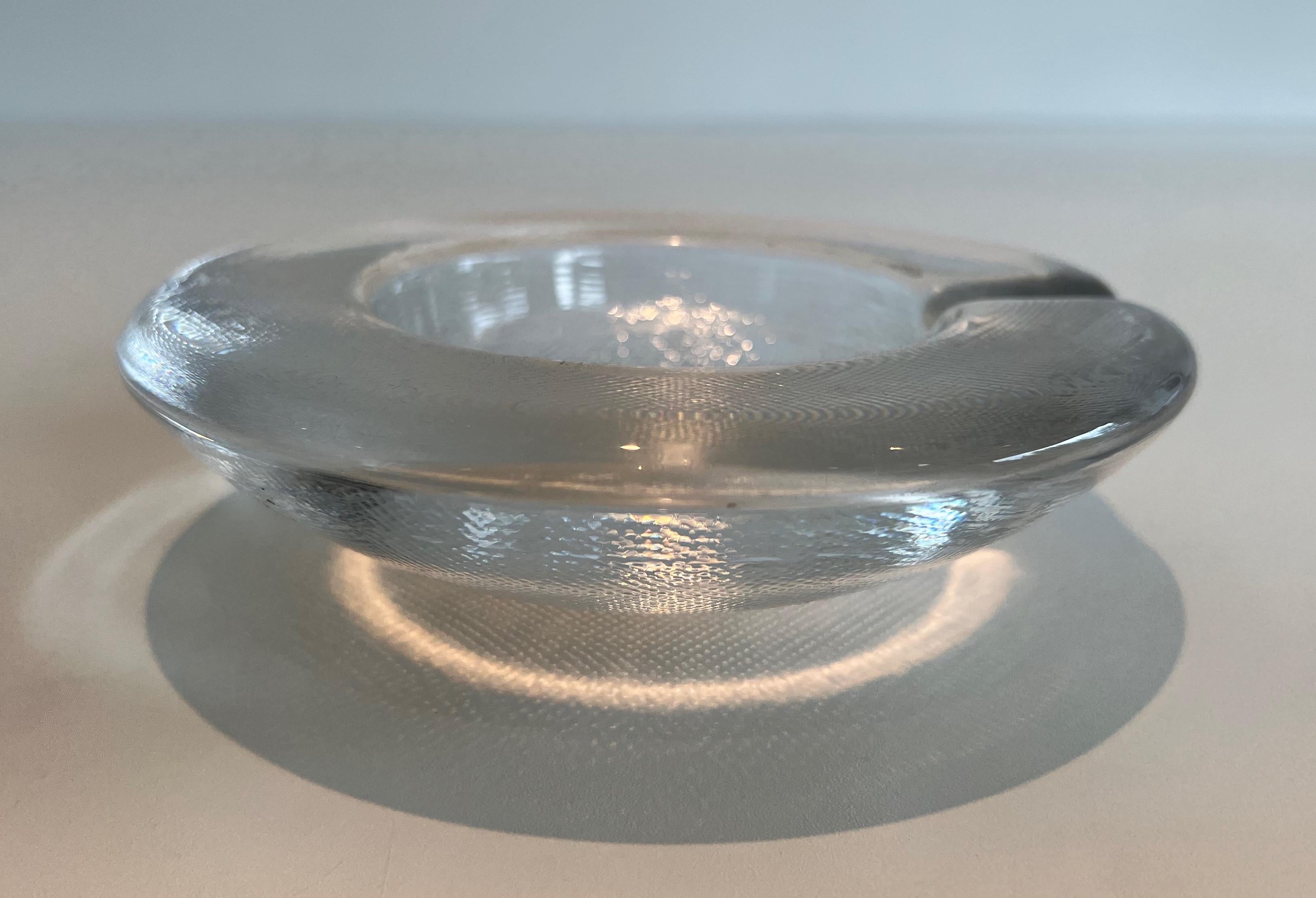 French Crystal Ashtray For Sale