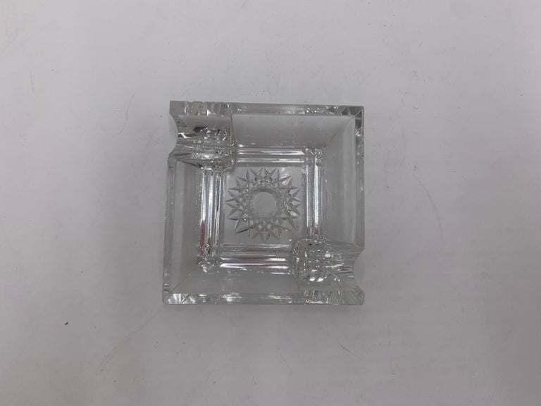 Crystal Ashtray from Mid XX Century In Good Condition For Sale In Chorzów, PL