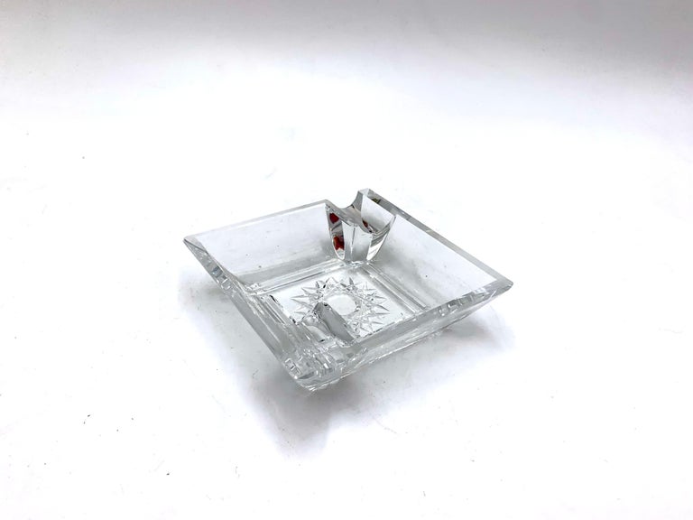 Crystal Ashtray from Mid XX Century For Sale 1