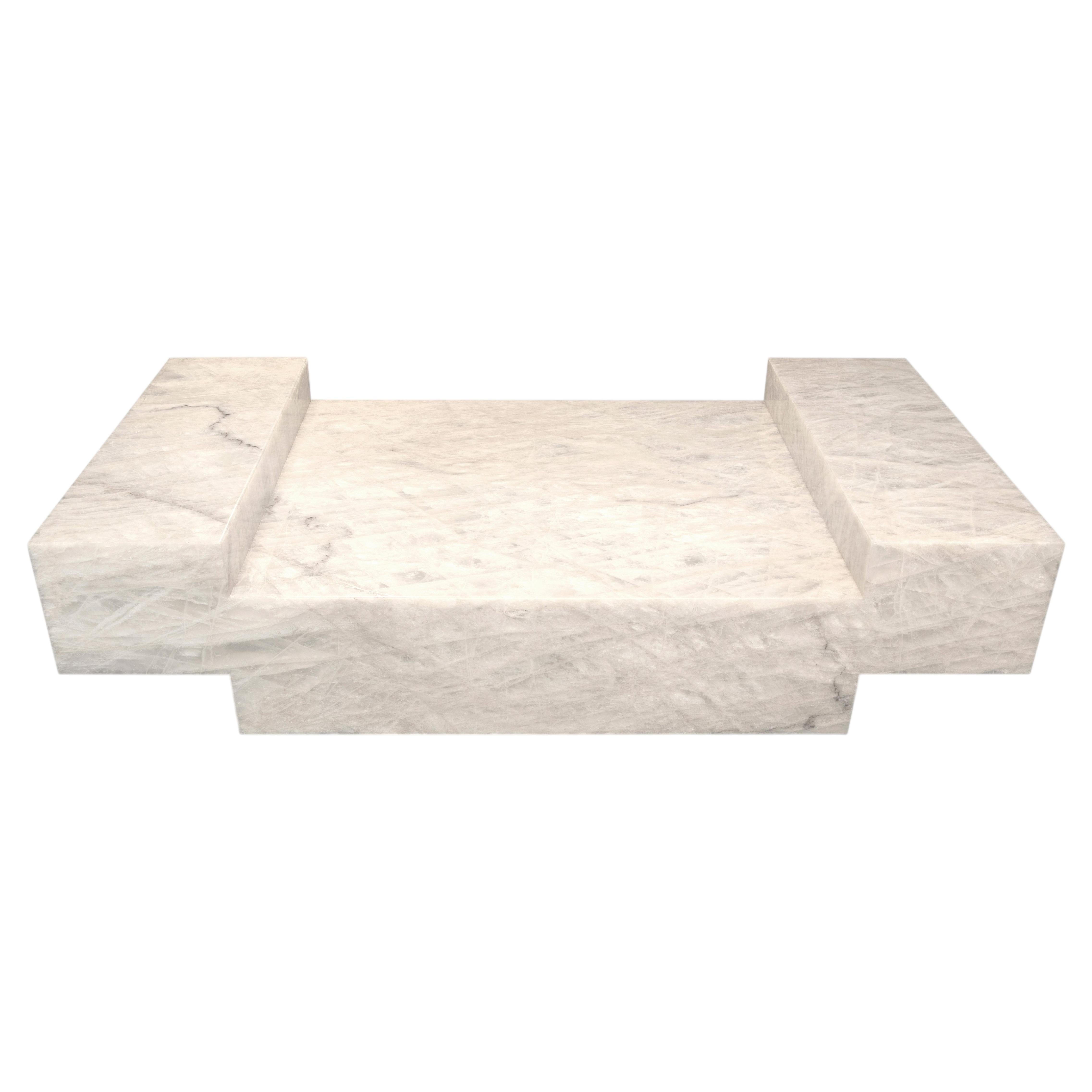 CRYSTAL, Bahia Quartz – moderner Couchtisch, hergestellt in Brasilien im Angebot