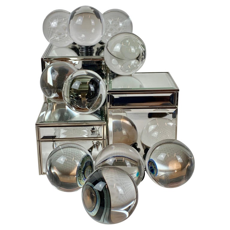Crystal Ball FinialsSet of Ten For Sale at 1stDibs