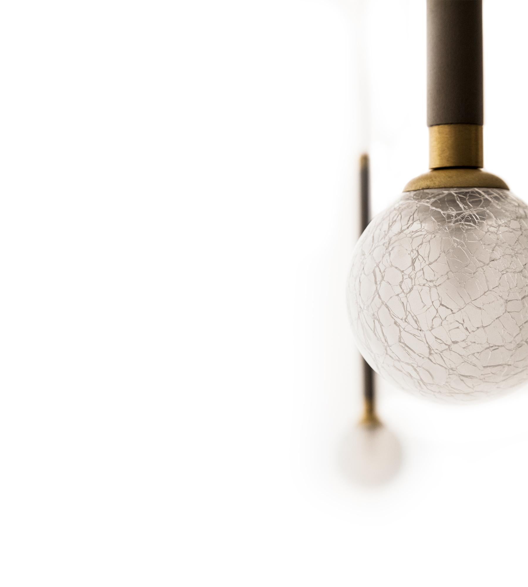 Lampada a sospensione Crystal Ball, sei luci, di Morica Design in vendita 1