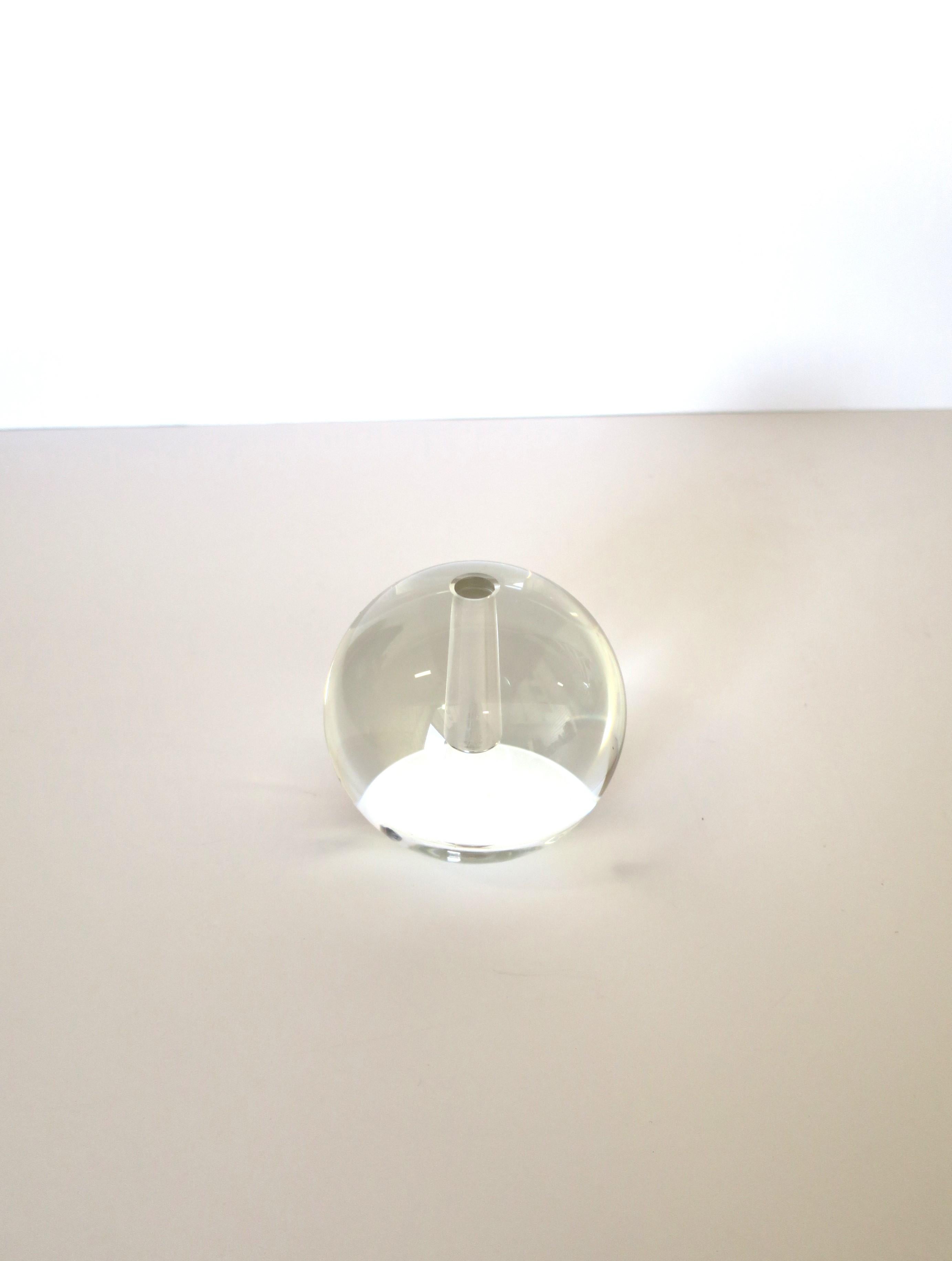 Crystal Ball Sphere Bud Vase Modern Minimalist  For Sale 7