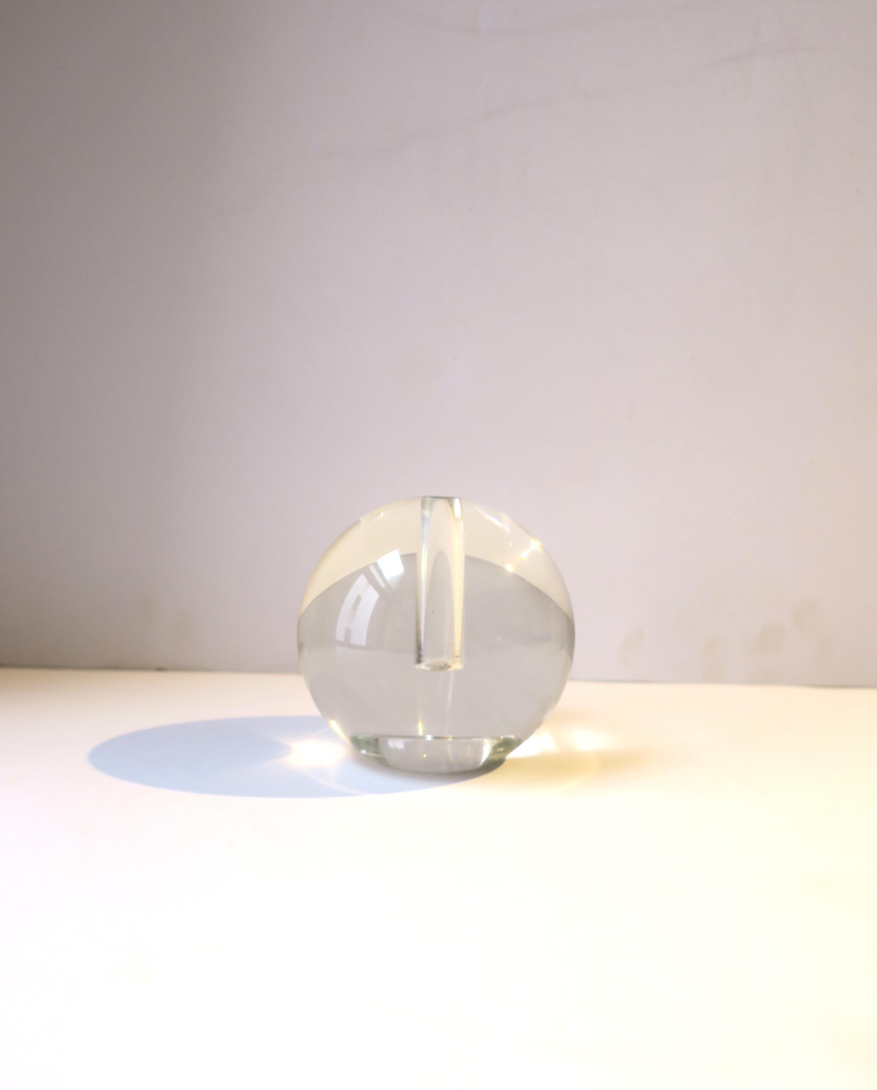 Crystal Ball Sphere Bud Vase Modern Minimalist  For Sale 3