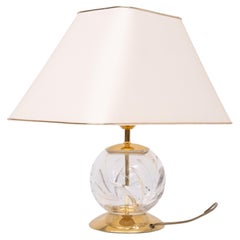Crystal Ball Tischlampe Hollywood Regency Deutschland 1970er Jahre