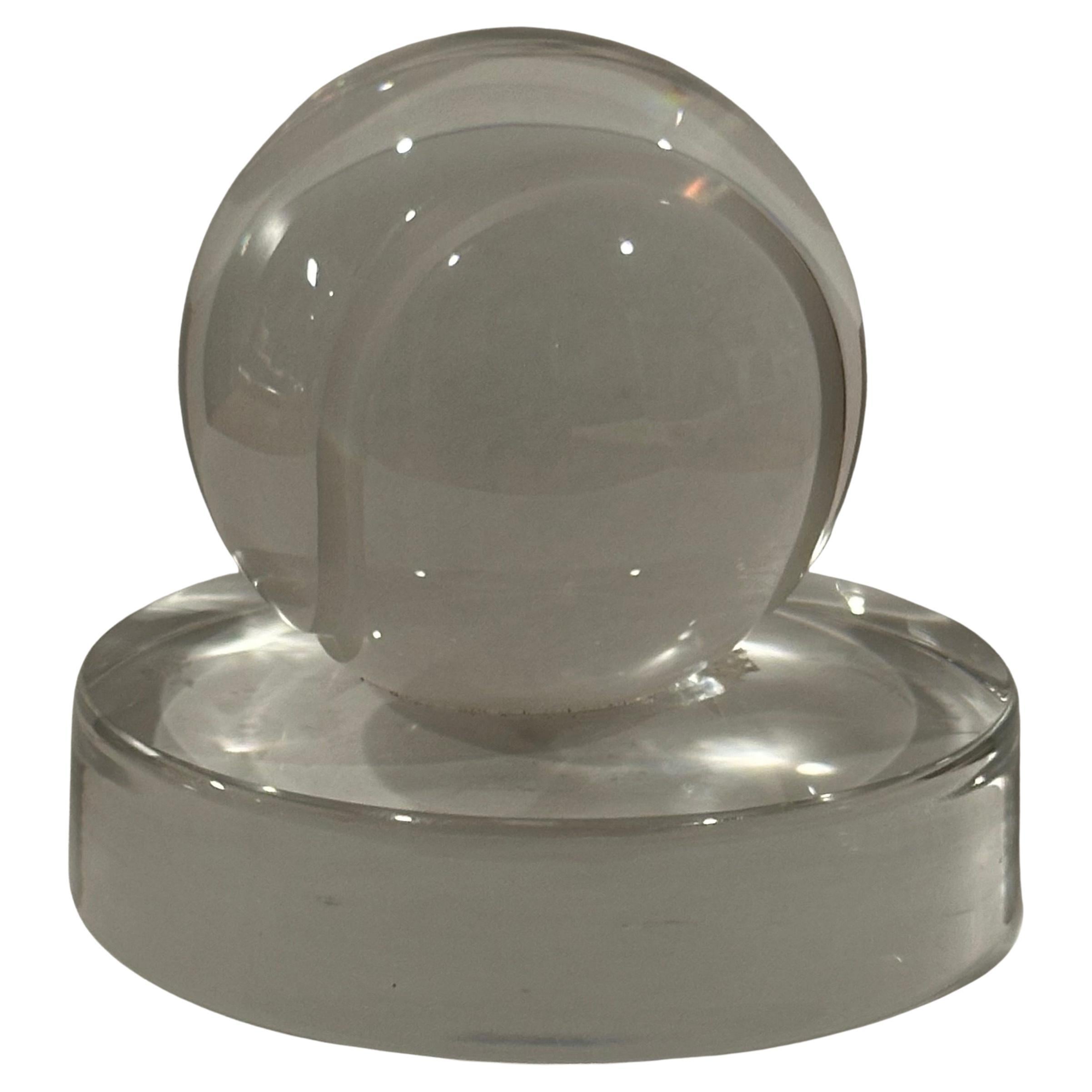 Pisapapeles de béisbol de cristal de Val Saint Lambert en venta