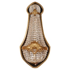 Crystal Basket Wall Light in Louis XVI Style