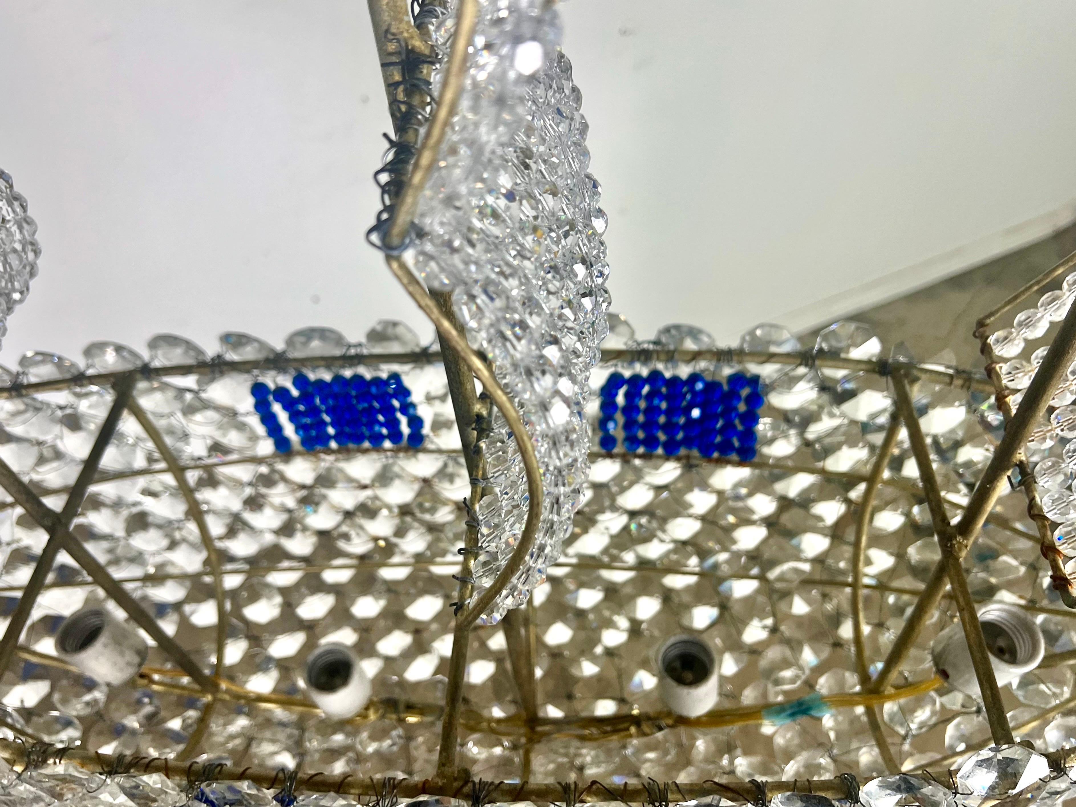 Lustre bateau en perles de cristal de Melissa Levinson en vente 7