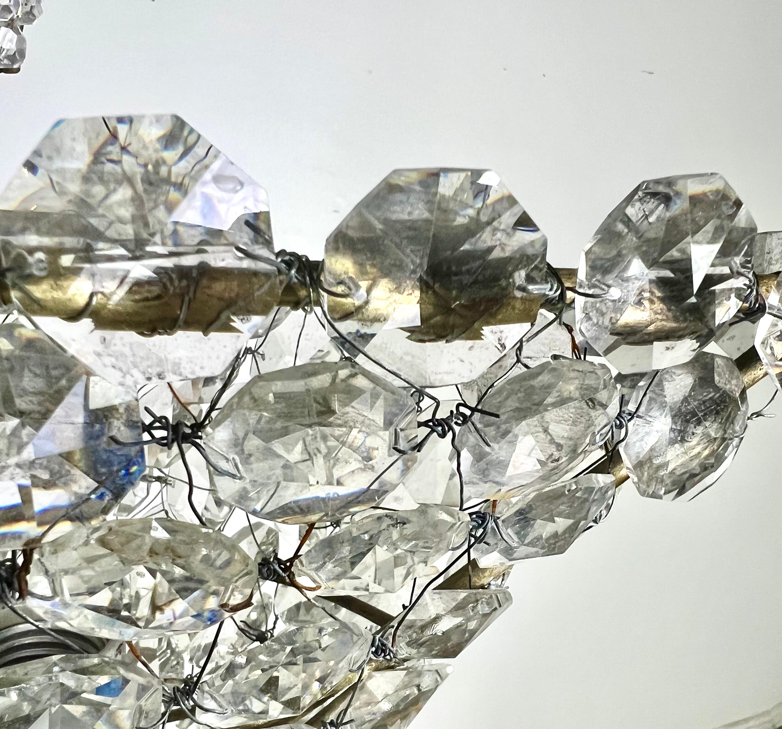 Crystal Beaded Ship Chandelier by Melissa Levinson For Sale 8