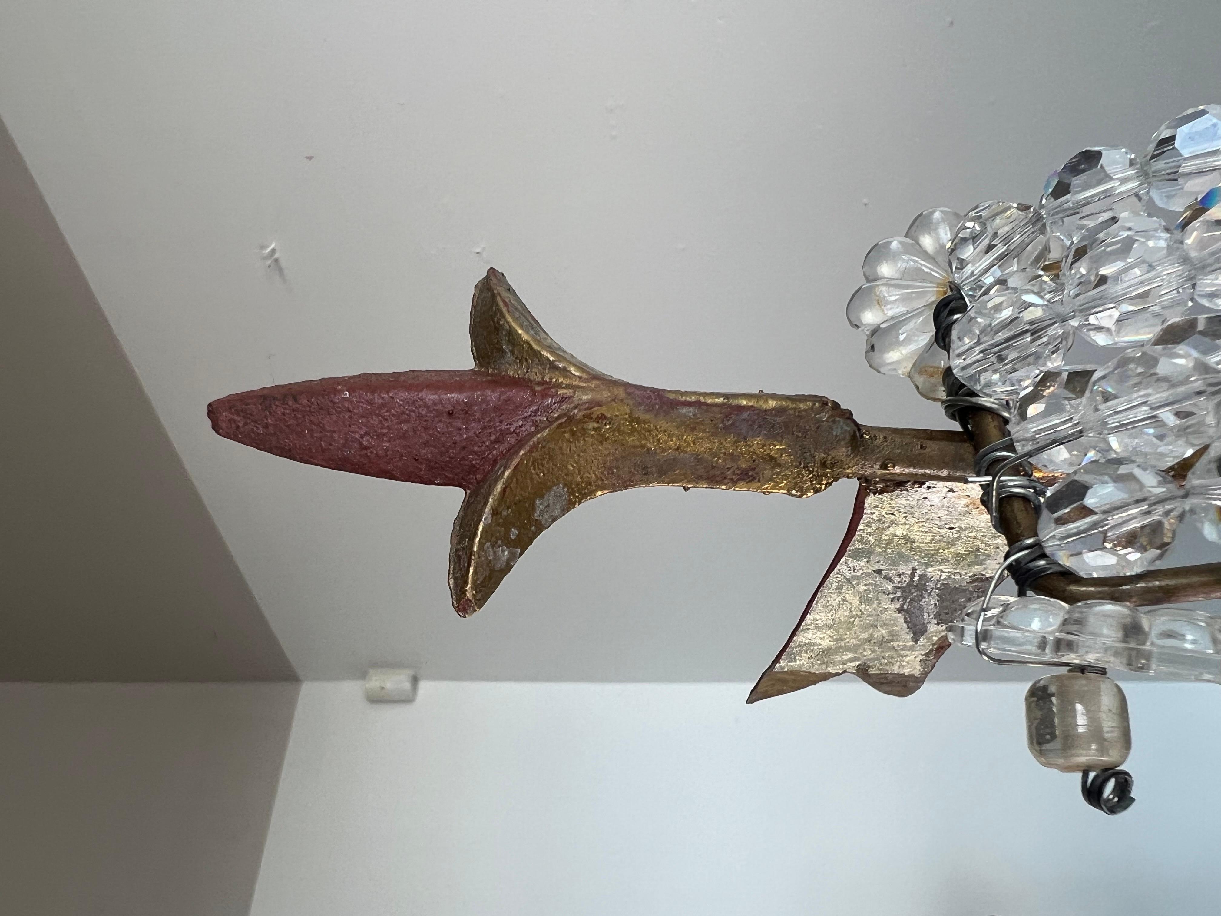 Lampadario a forma di nave con perline di cristallo di MLA 9