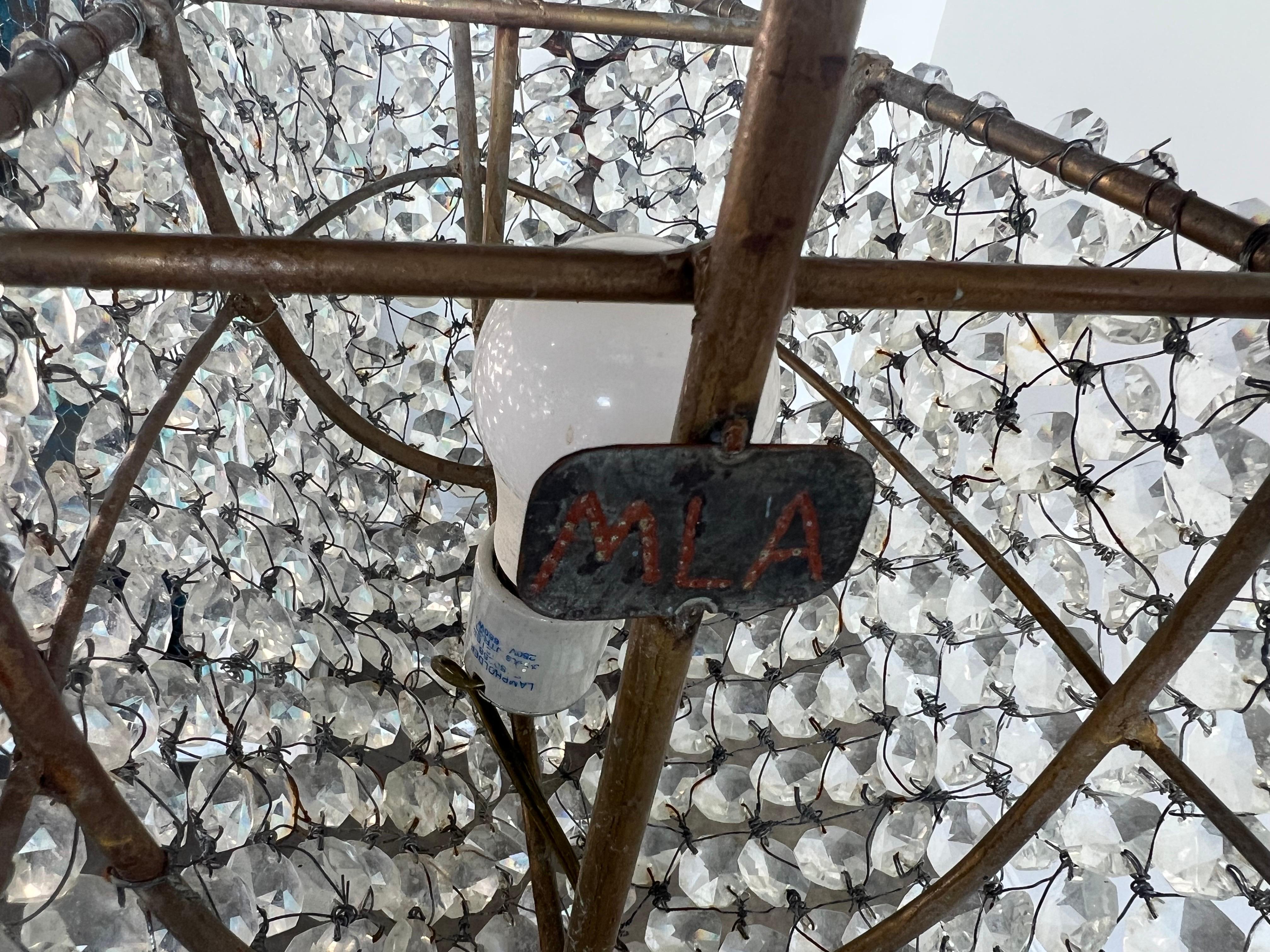 Lustre de bateau en cristal perlé de MLA en vente 11