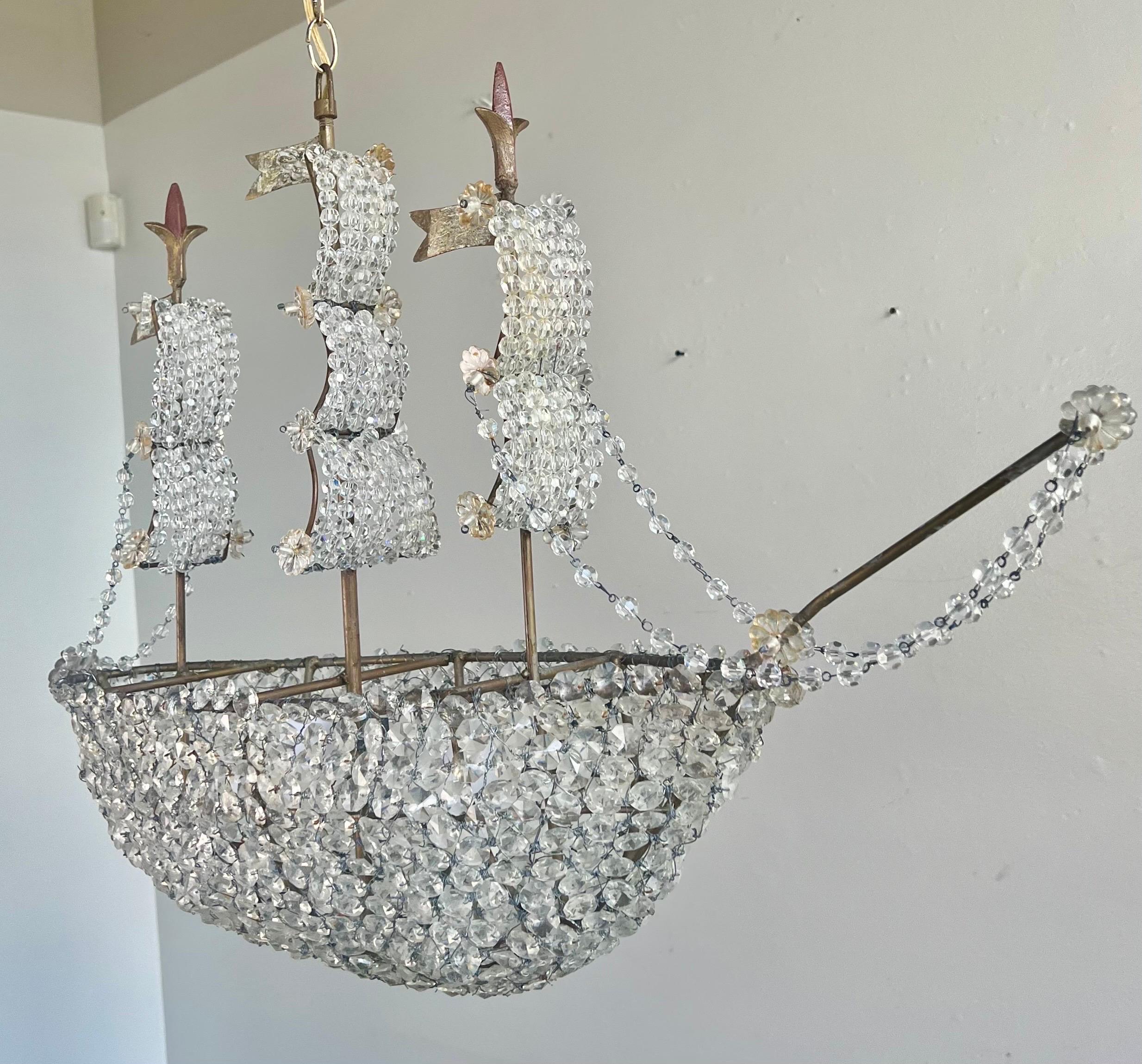 American Redondo Crystal Beaded Ship by Miamar Home For Sale