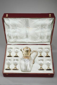 Kristall-Getränkeservice von Maison Boin-Taburet