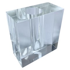 Crystal Block Form Vase