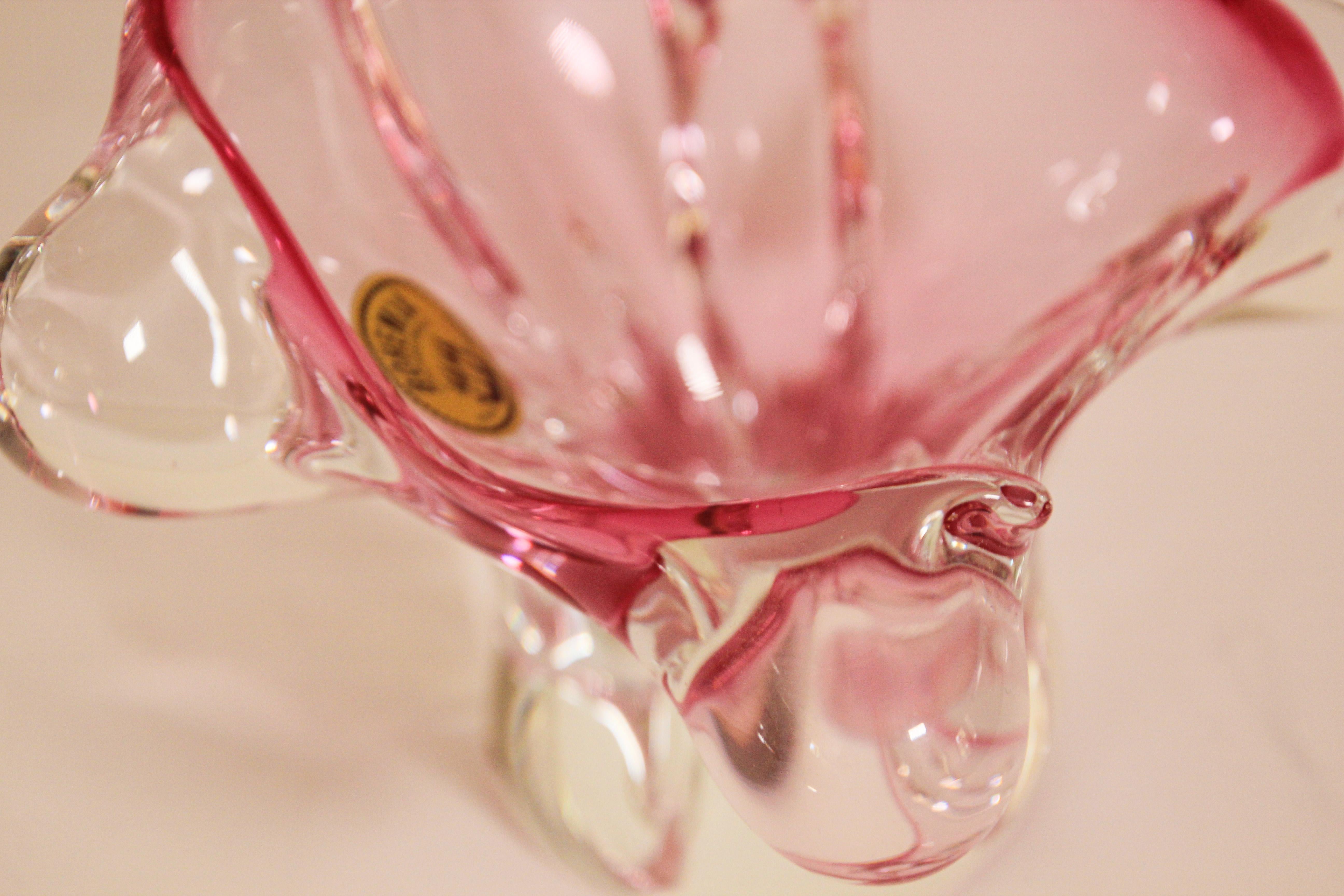 Crystal Bohemia Glass Bowl For Sale 8