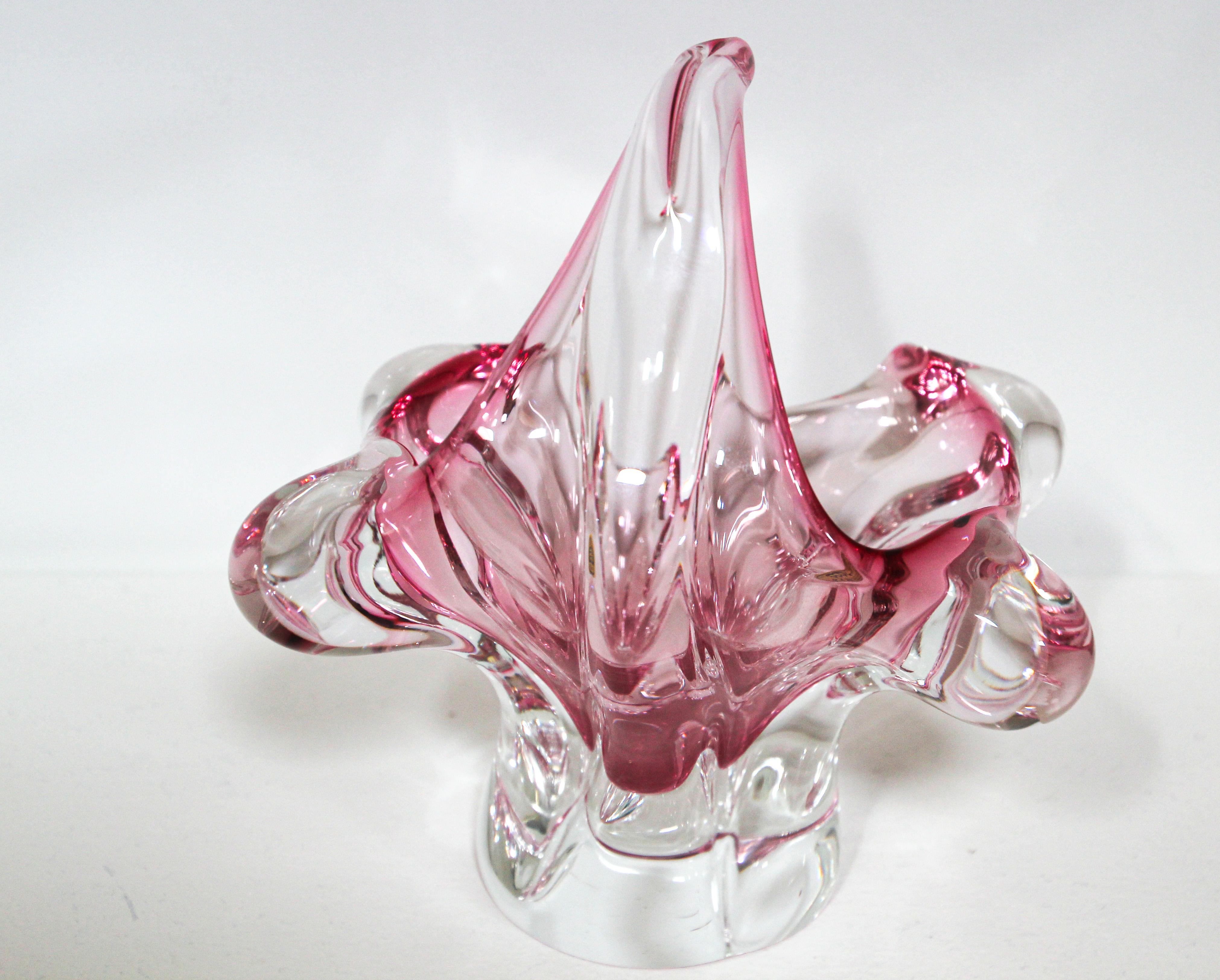 Crystal Bohemia Glass Bowl For Sale 1