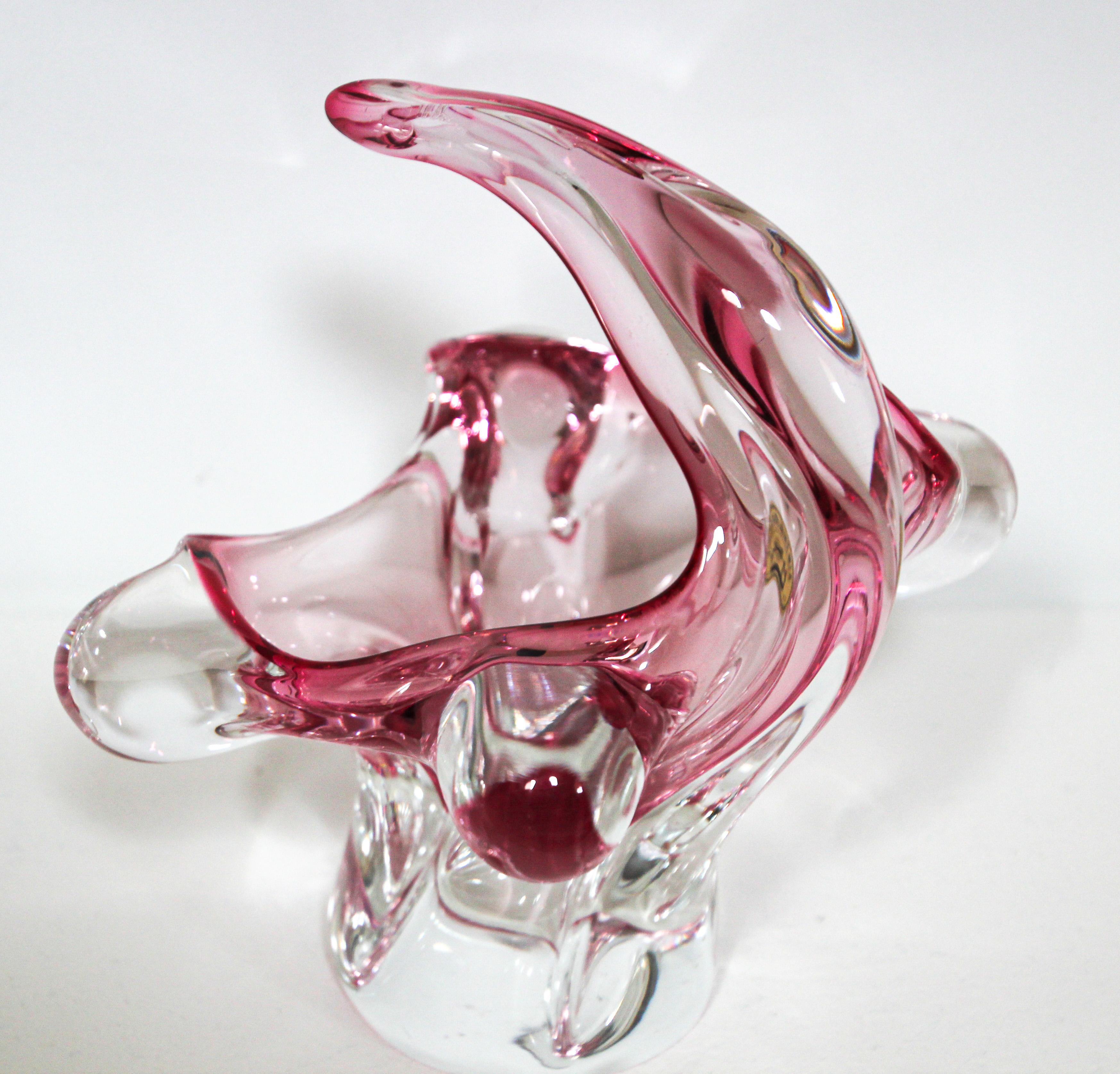 Crystal Bohemia Glass Bowl For Sale 2