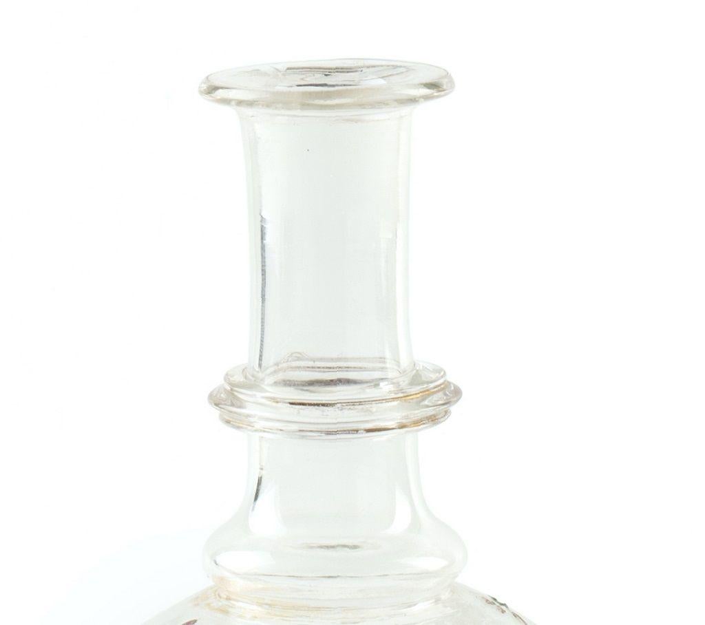 European Crystal Bottle, Northern Europe, Mid-20th Century For Sale