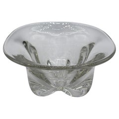 Vintage Crystal Bowl Attributed to Orrefors, circa 1970s, Sweden