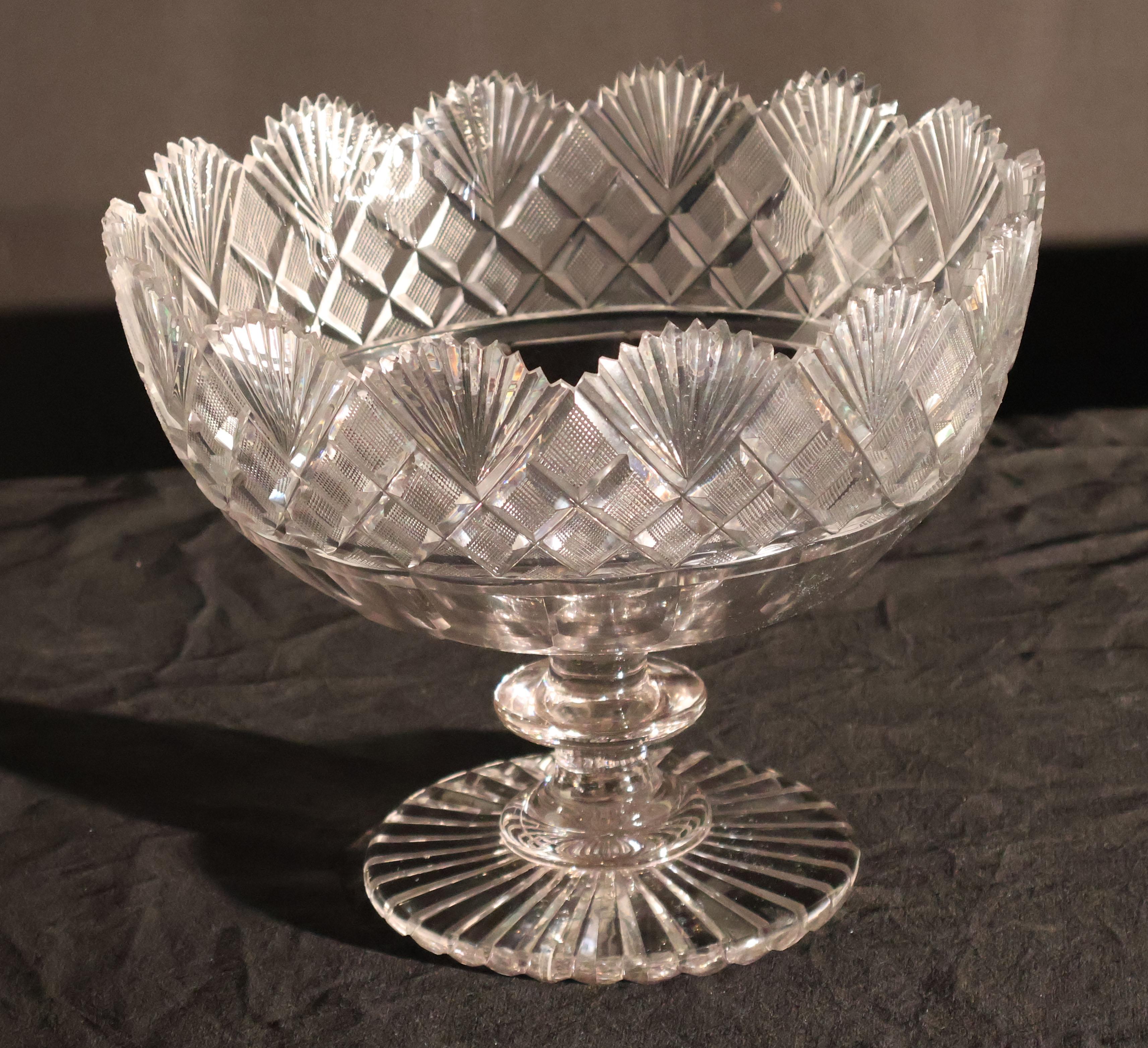Metà XX secolo Ciotola di cristallo di Waterford Crystal in vendita