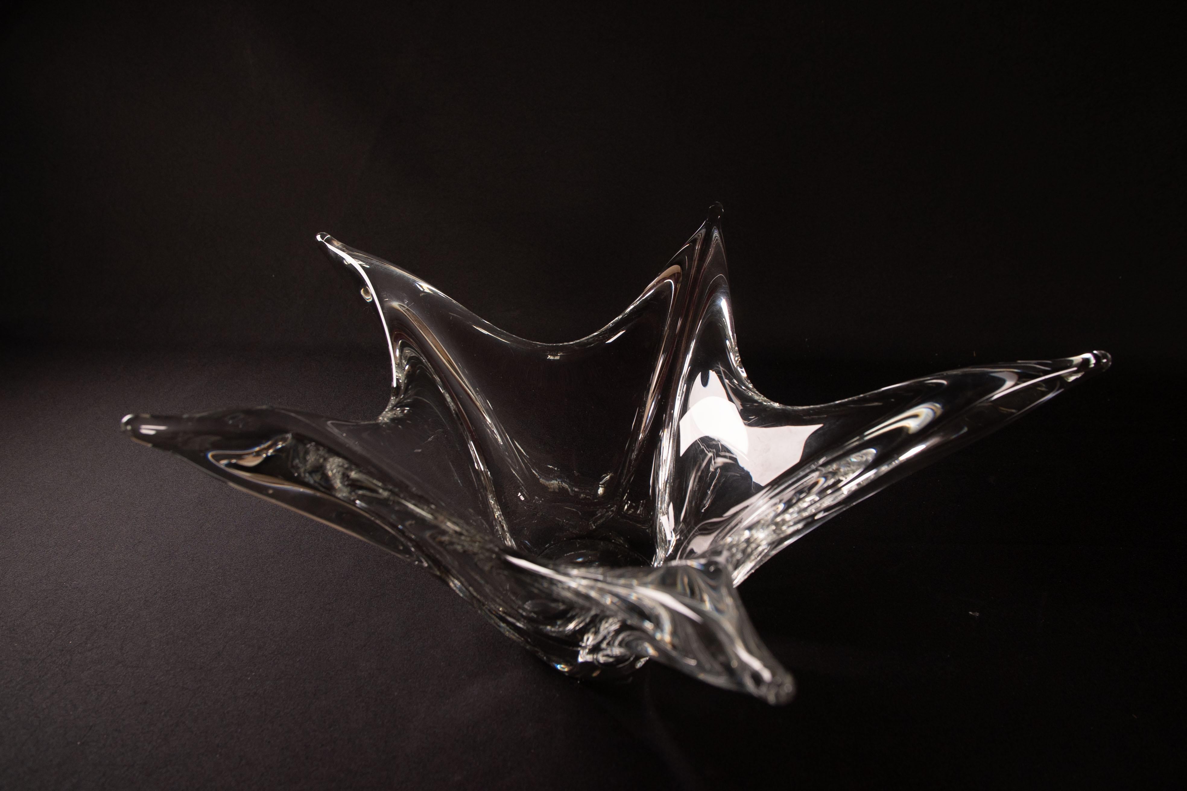 Cuenco de cristal de Daum (Nancy, Francia) - firmado en la parte inferior Francés en venta
