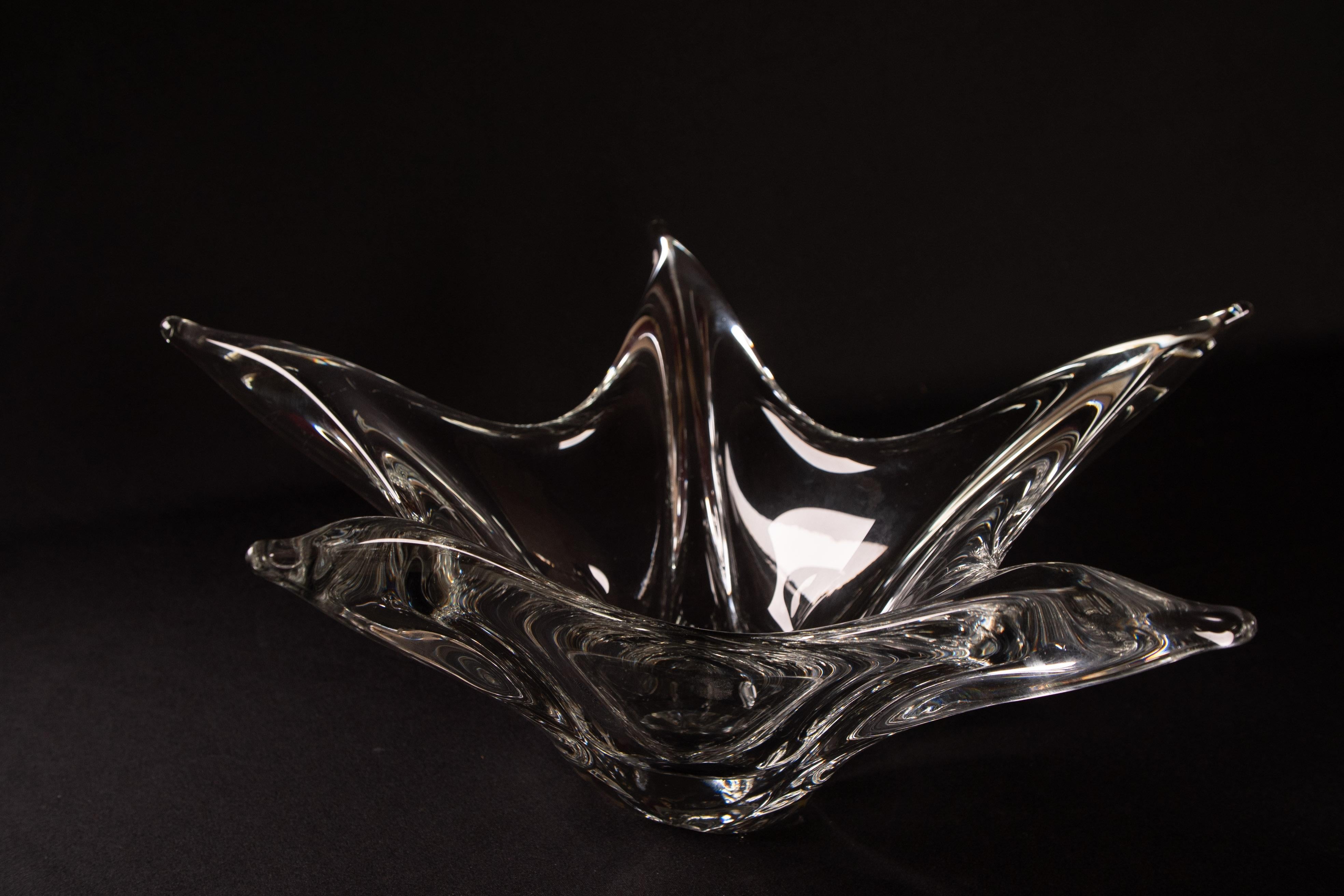 Cuenco de cristal de Daum (Nancy, Francia) - firmado en la parte inferior en Bueno estado para la venta en Oostende, BE