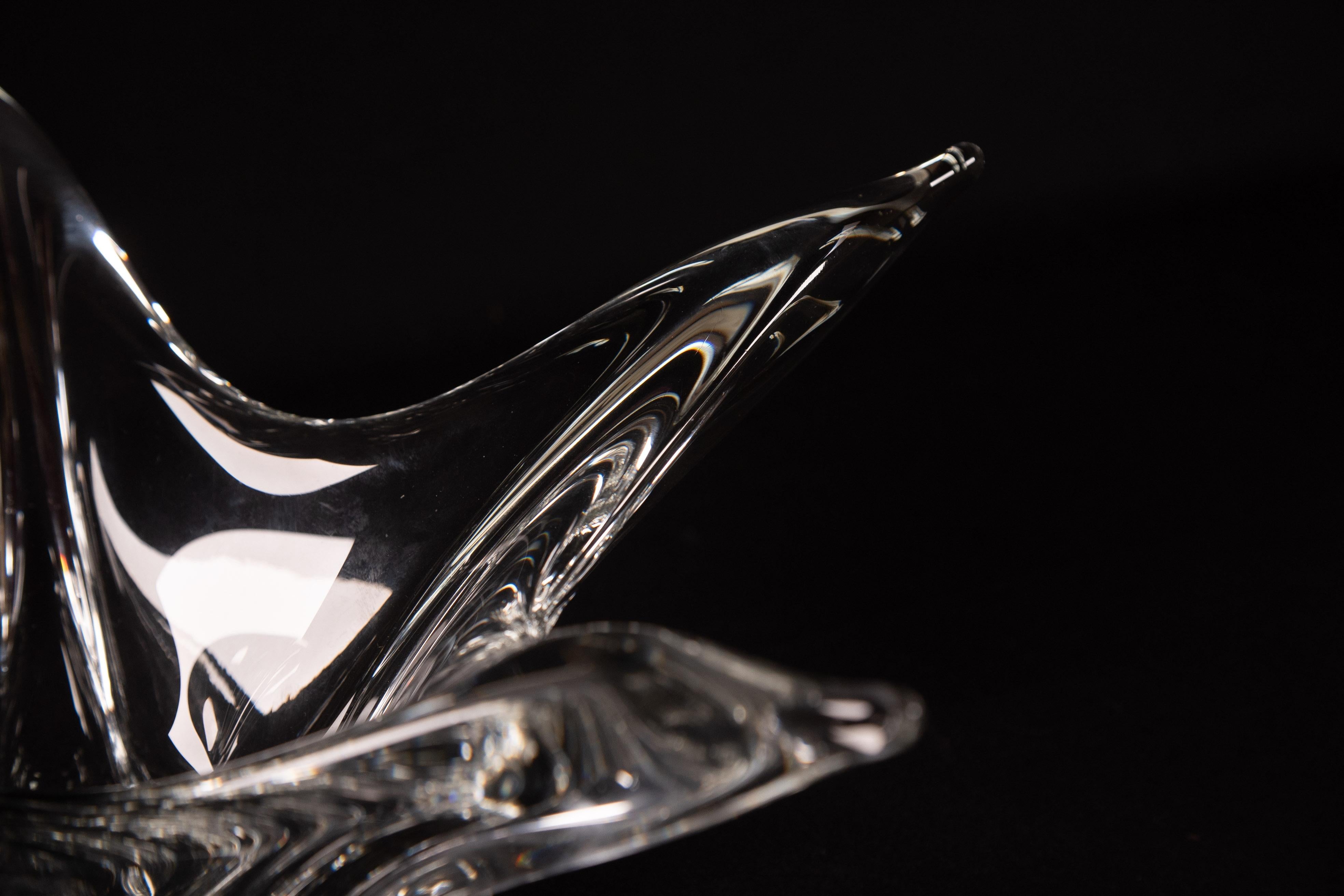 Cuenco de cristal de Daum (Nancy, Francia) - firmado en la parte inferior Cristal en venta