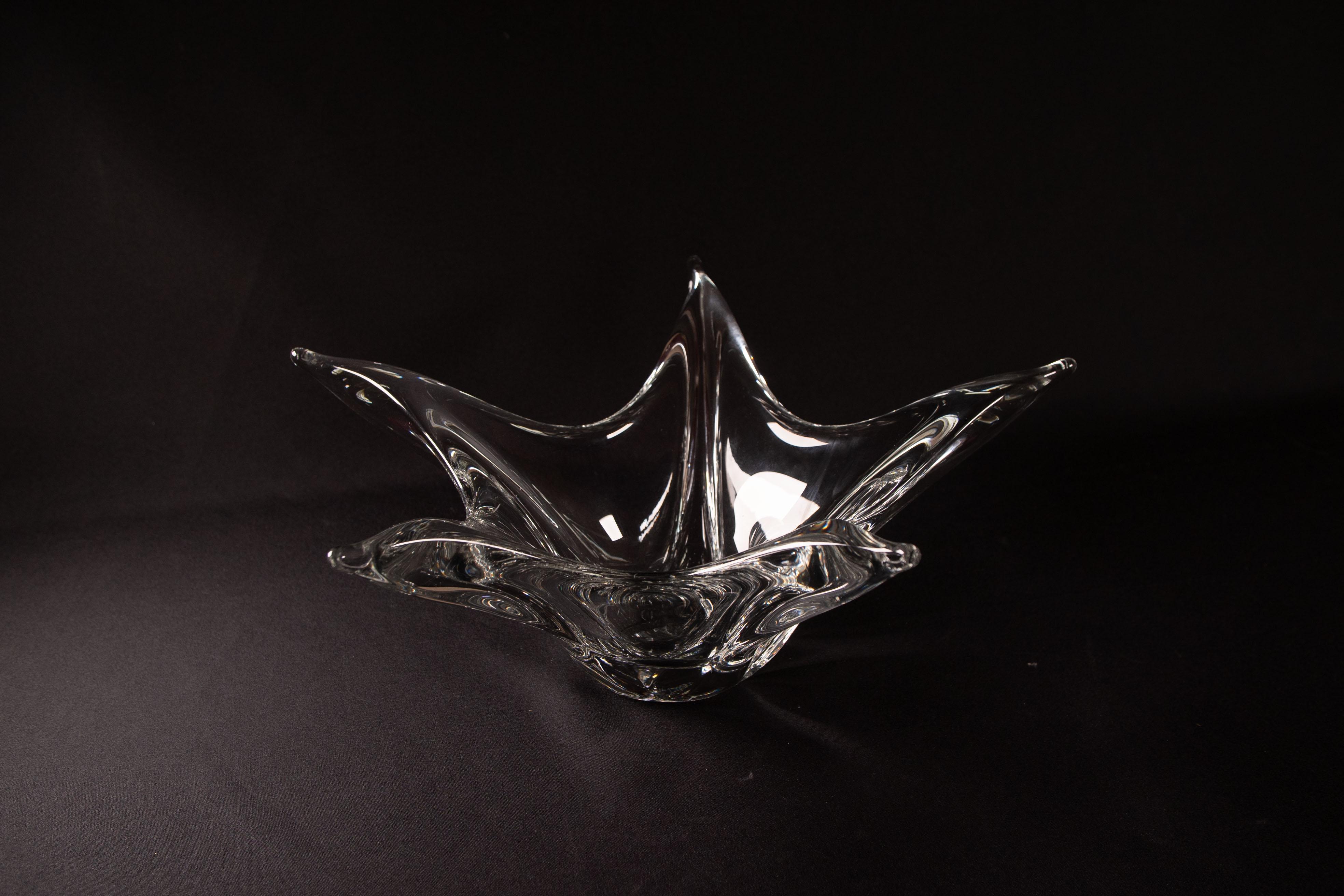 Cuenco de cristal de Daum (Nancy, Francia) - firmado en la parte inferior en venta 2