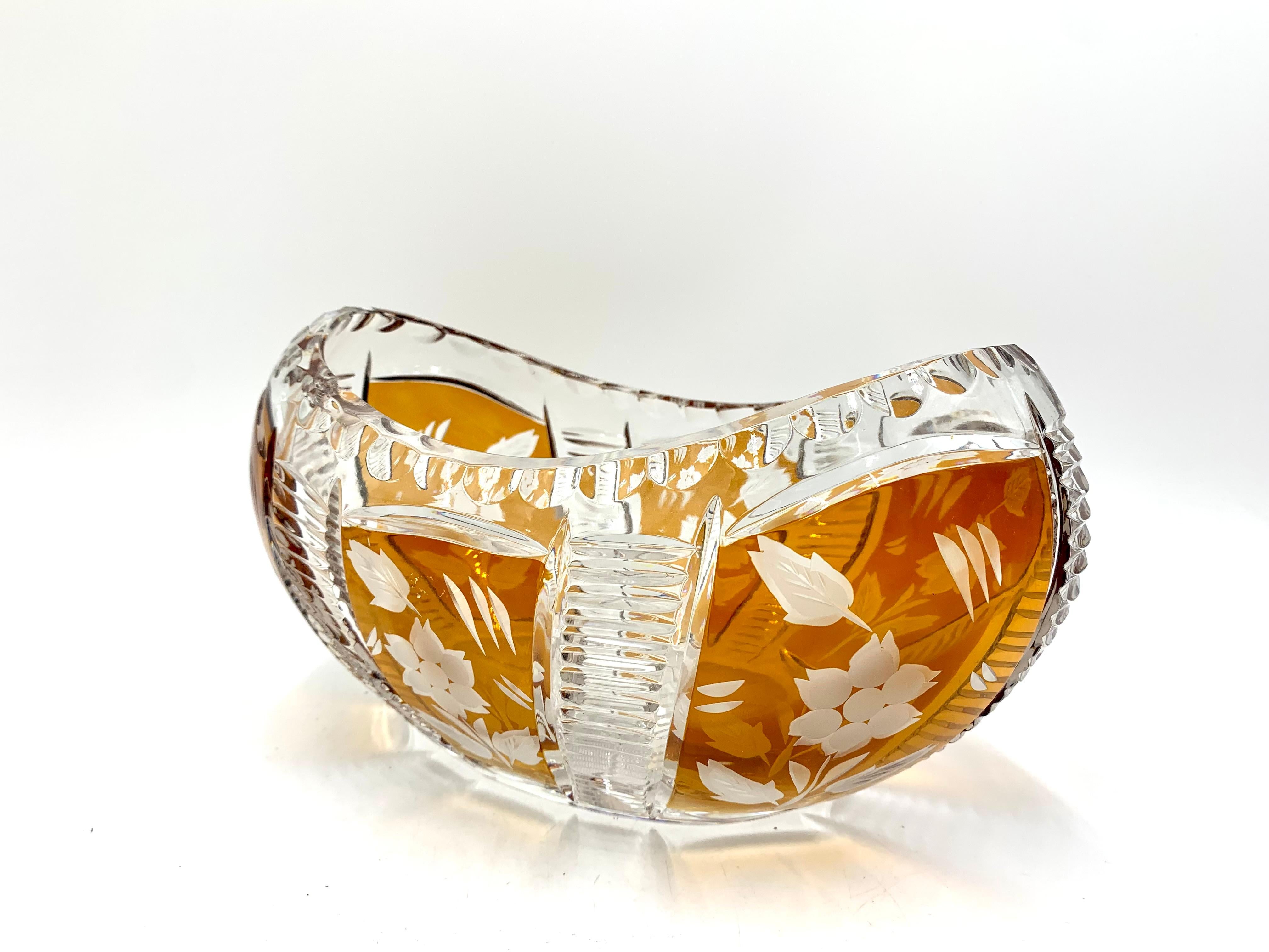 Crystal Bowl, Julia Glassworks, Poland, 1960s In Good Condition In Chorzów, PL
