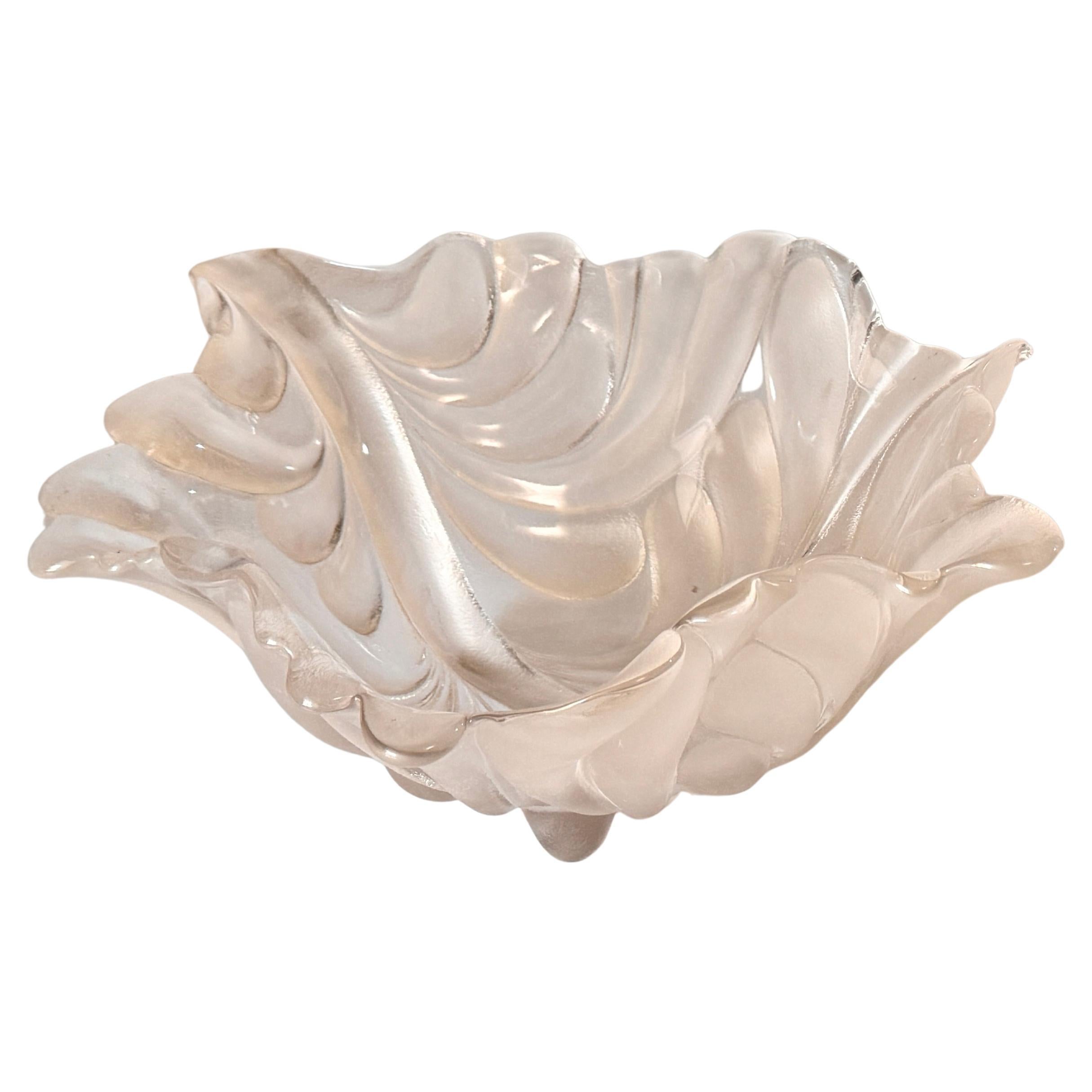 Crystal Bowl or Fruit Bowl In Crystal Germany 1970 by Walther Glas