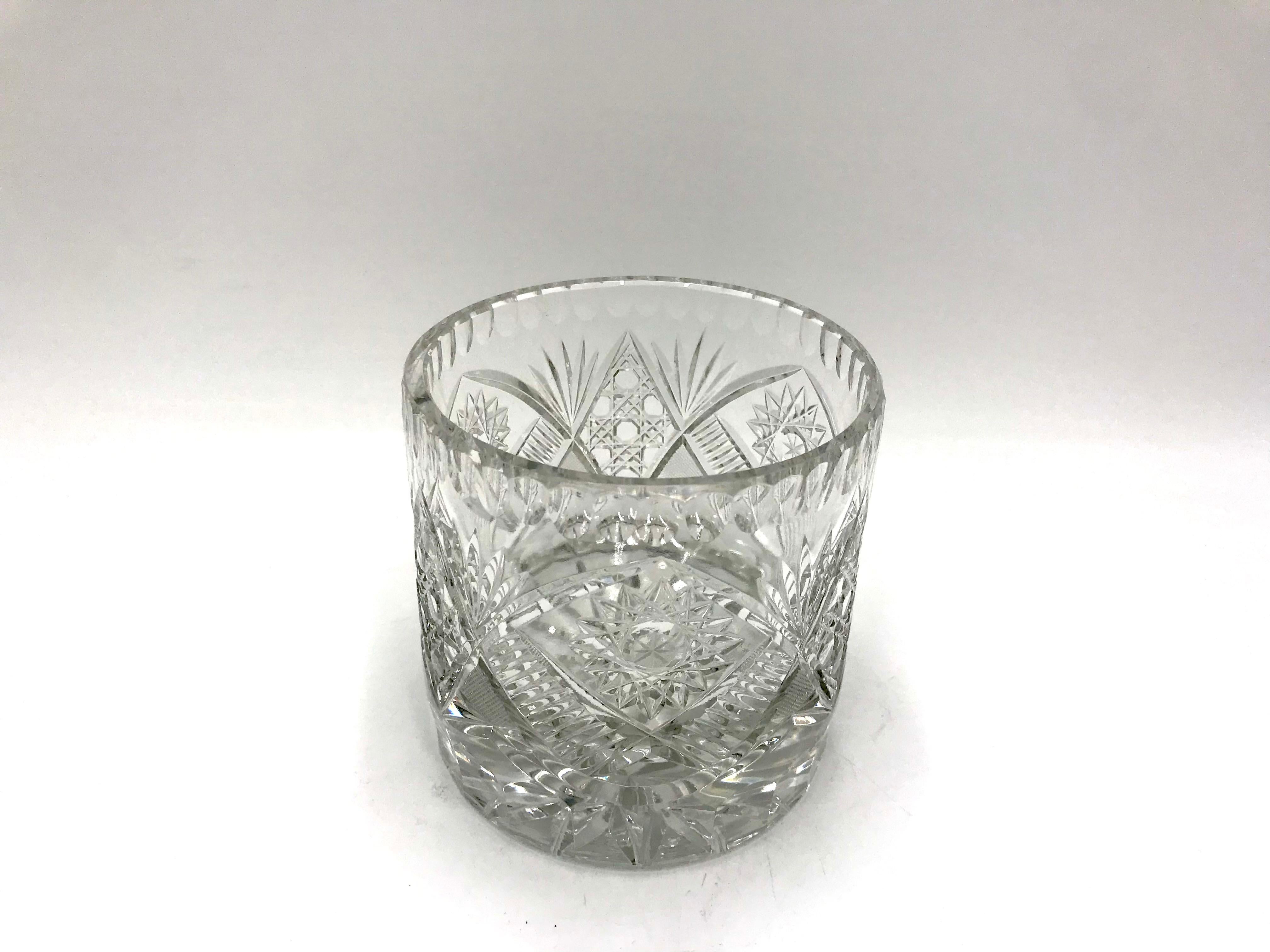 Crystal bowl 
Made in Poland in the 1950s / 1960s.
Very good condition.
Dimensions: height 12cm, diameter 12cm.