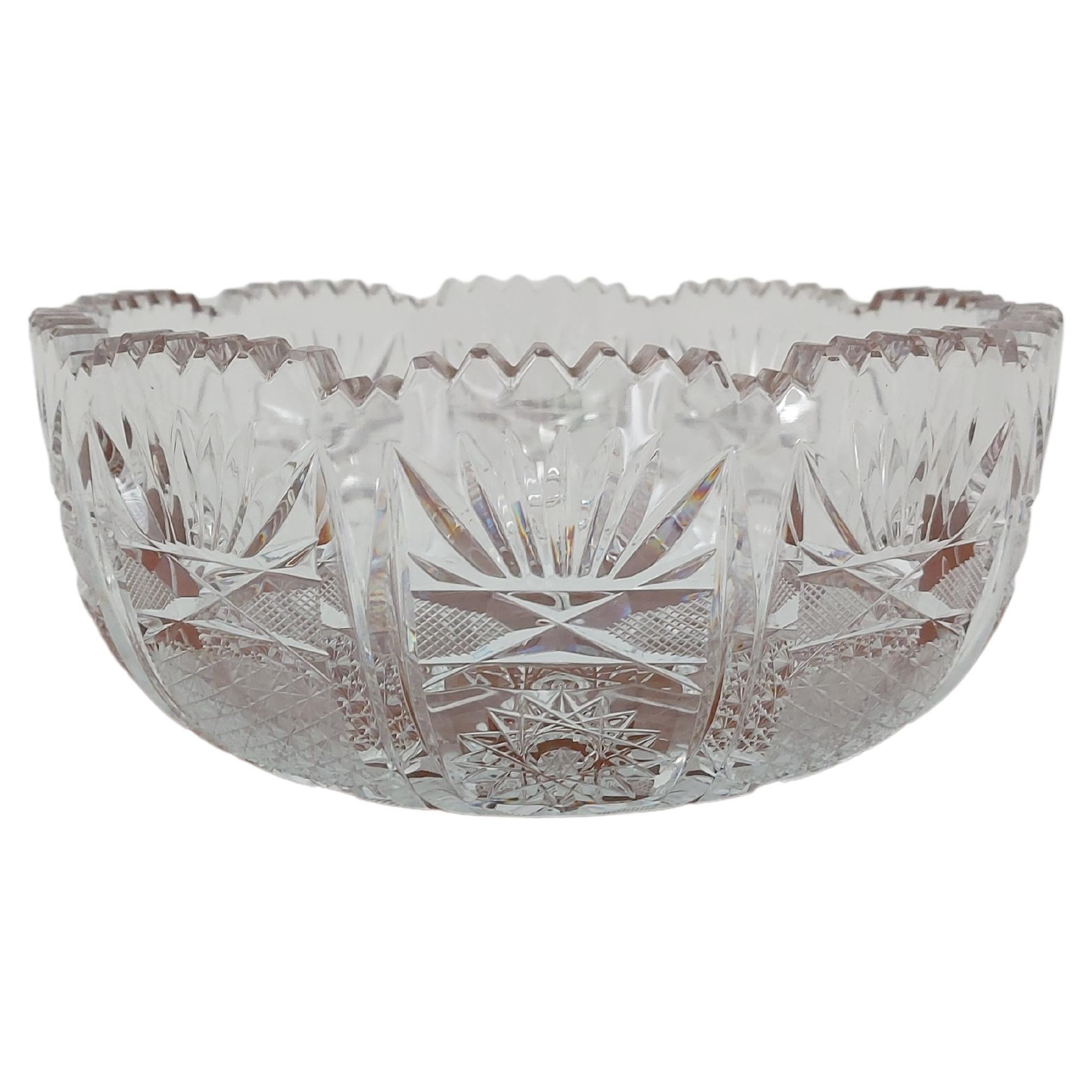 Crystal Bowl, Poland, 1960s For Sale