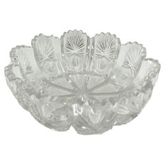 Vintage Crystal Bowl, Poland, 1960s