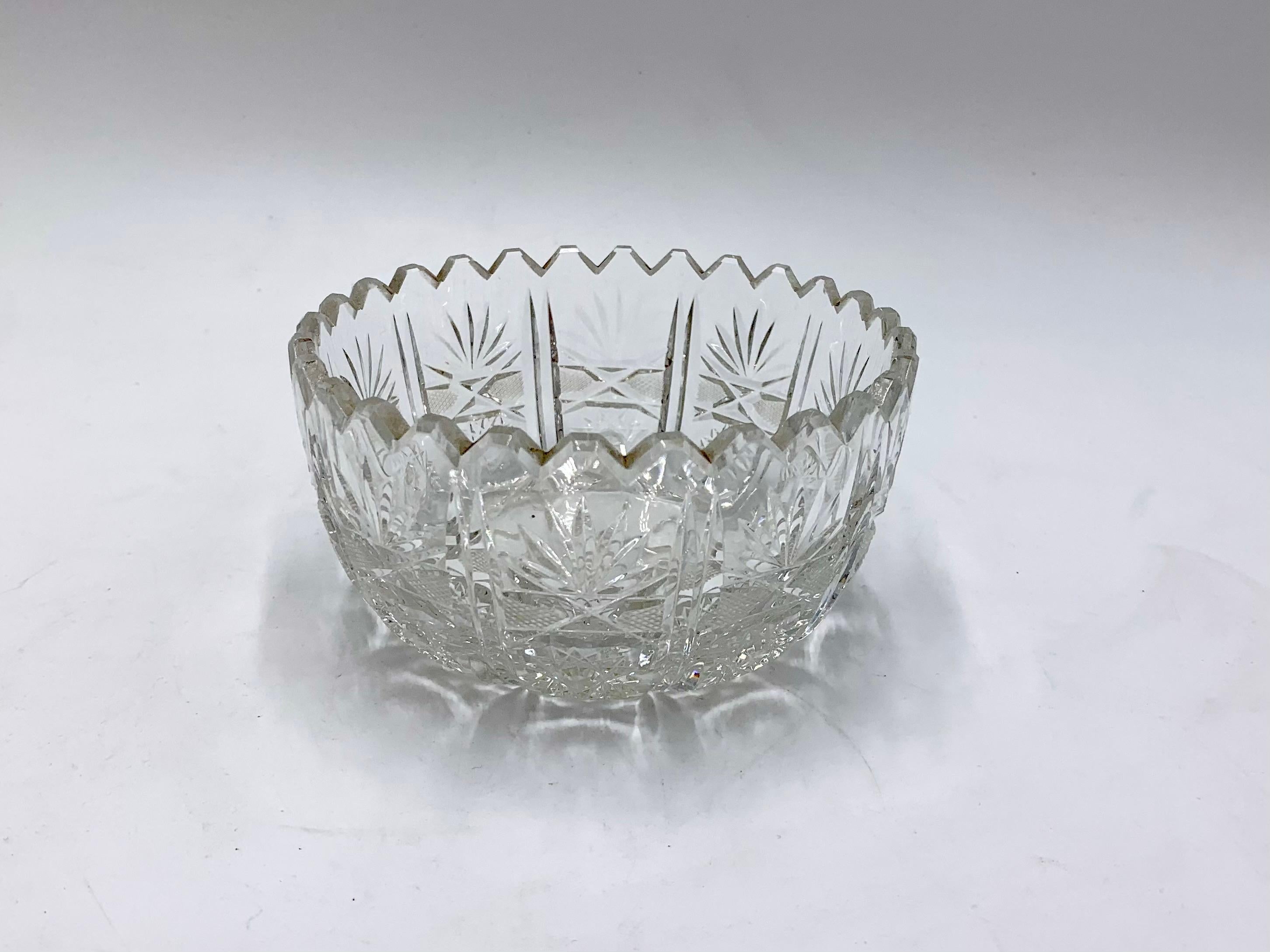 Mid-20th Century Crystal Bowls, Poland, 1960s, Set of 2 For Sale