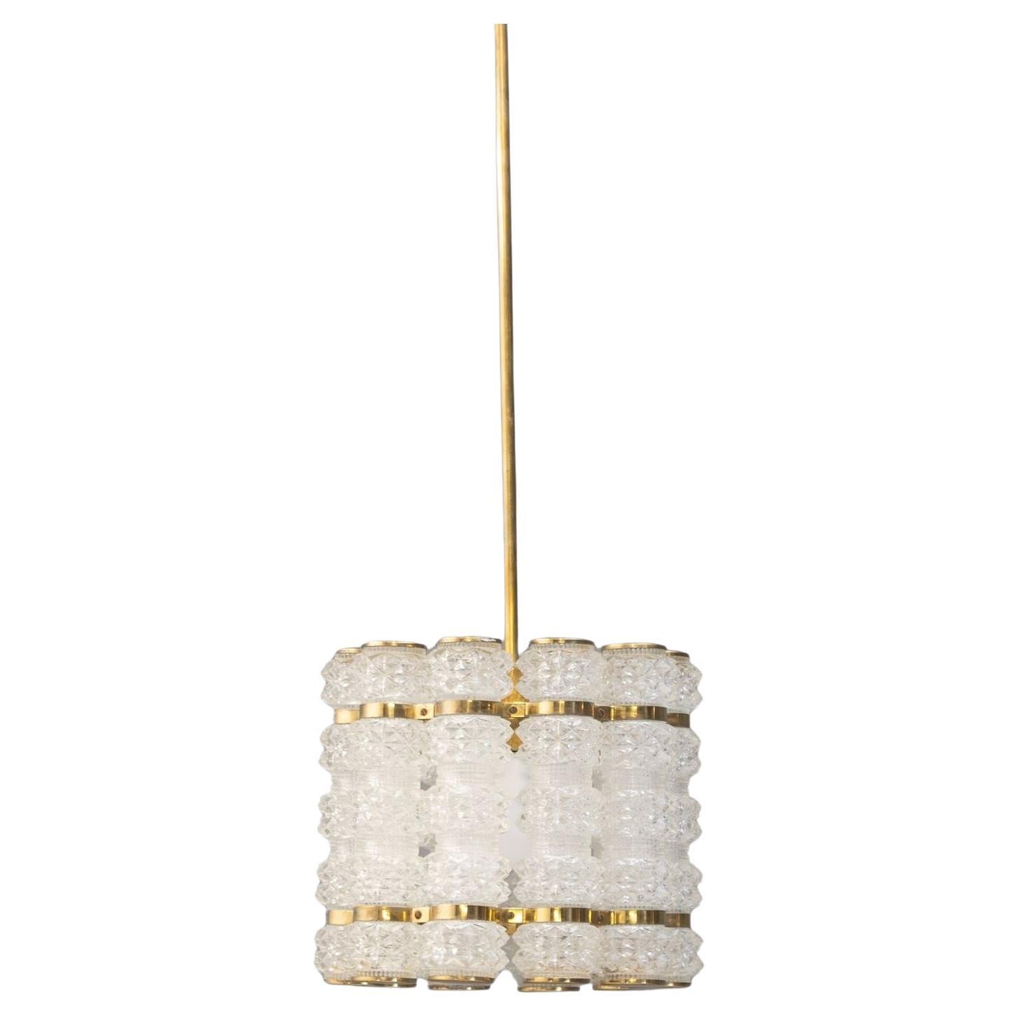 Crystal & Brass Pendant Pendant Light