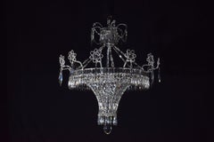 Crystal & Bronze Chandelier by Maison Jansen