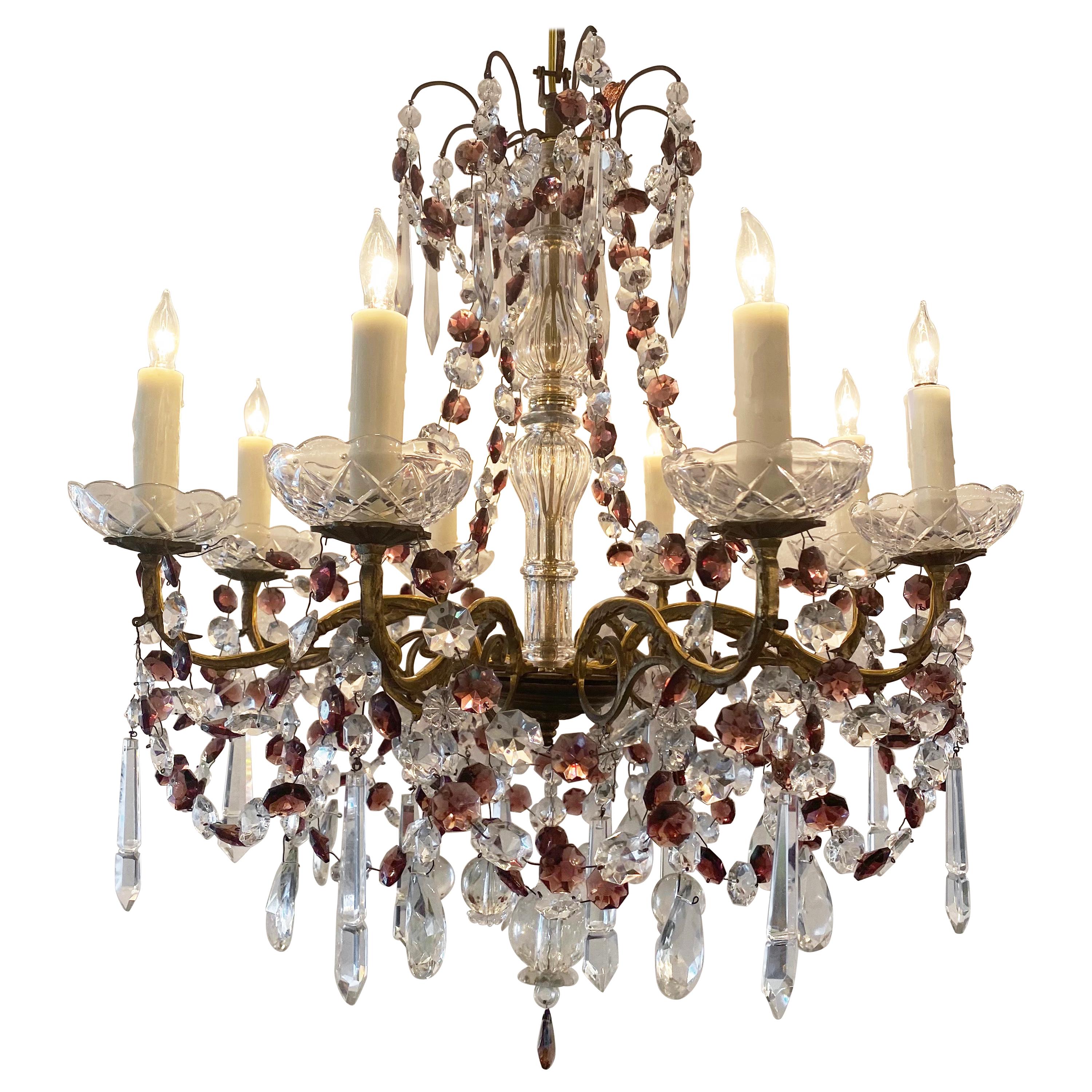 Crystal Bronze Chandelier