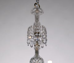 Crystal & Bronze Chanderlier originally for candles & gas