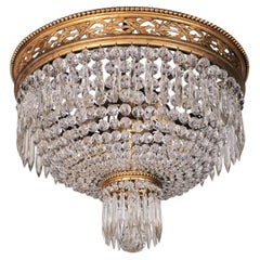 Crystal & Bronze Pendant by Baccarat